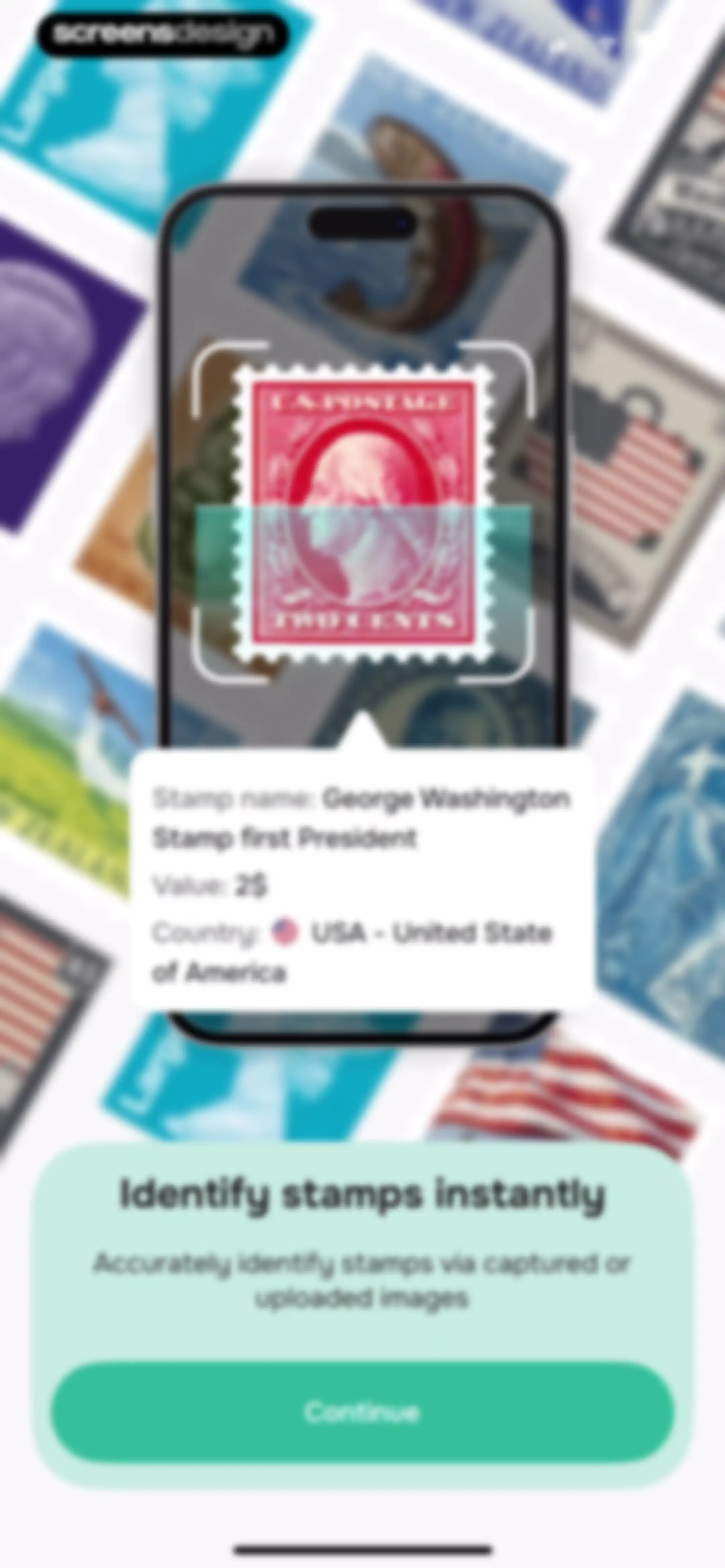 Stamp Value Stamp Identifier screen 3