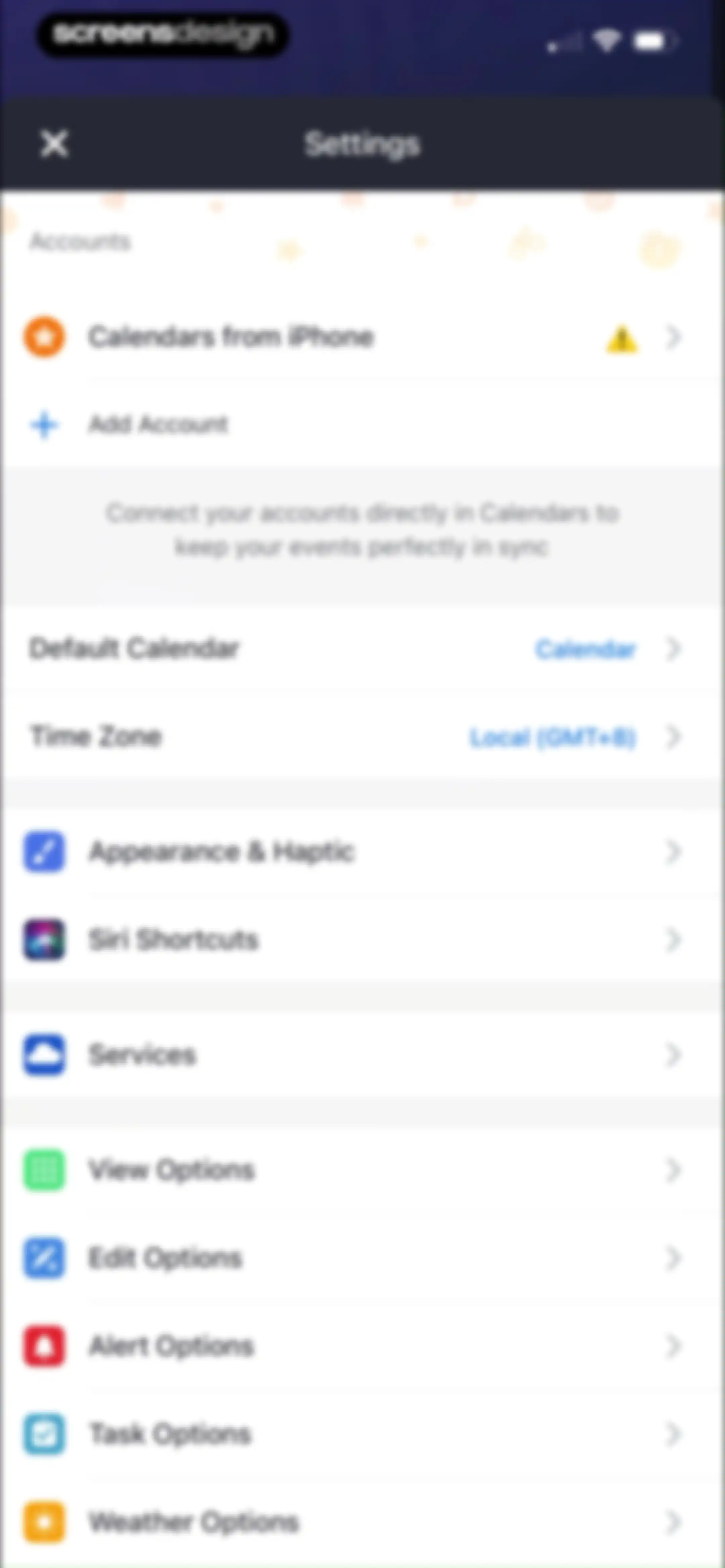 Calendars: Schedule Planner screen 101