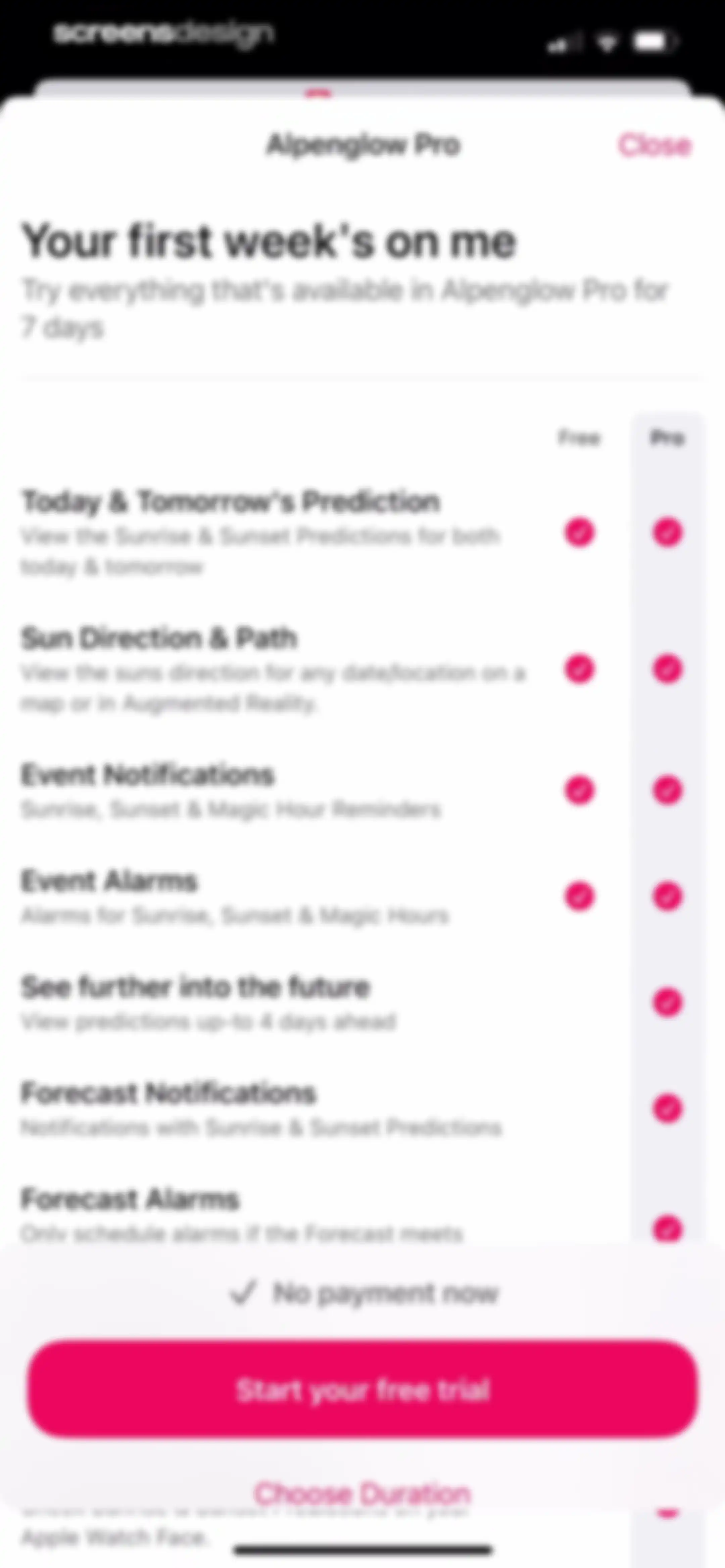 Sunset Predictions: Alpenglow screen 6
