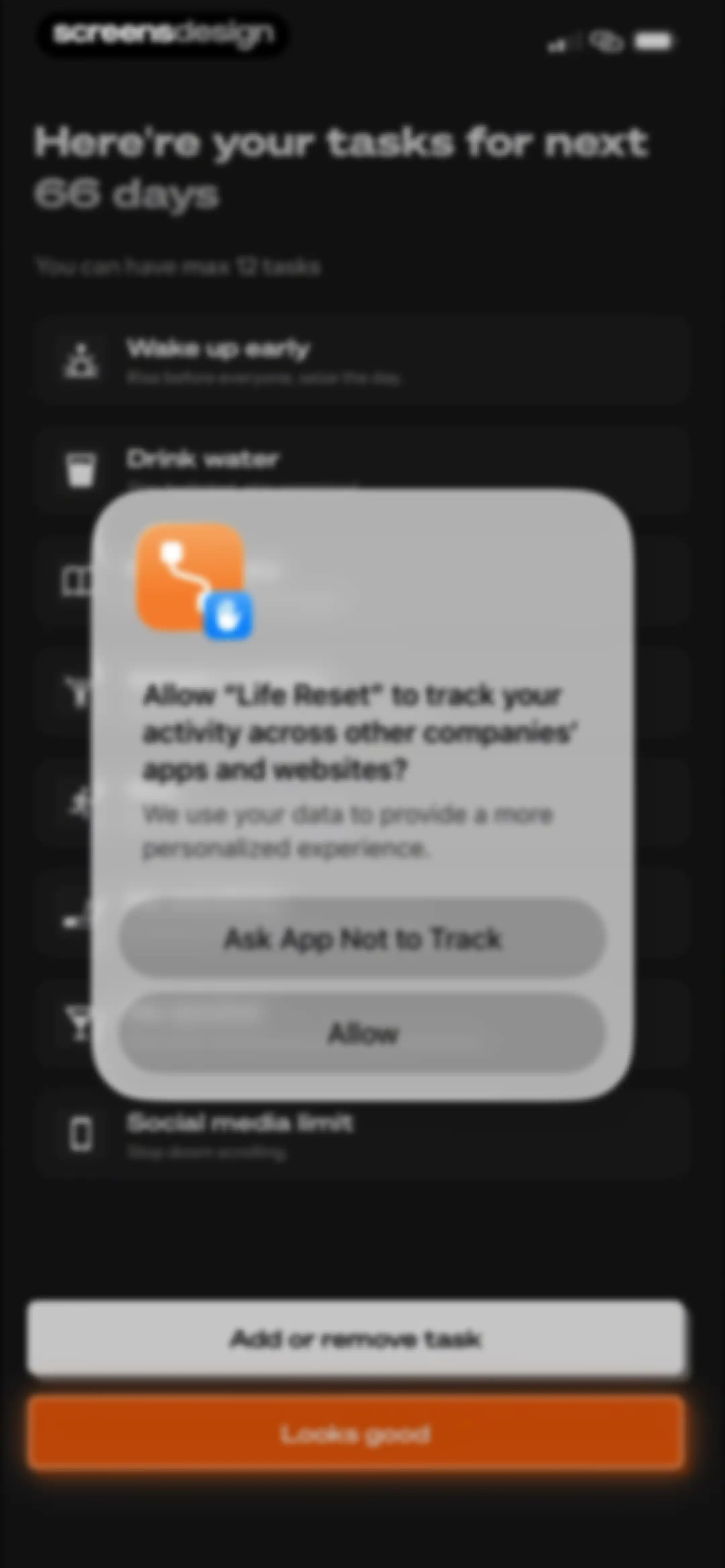 Life Reset: 66 Day Habit screen 47