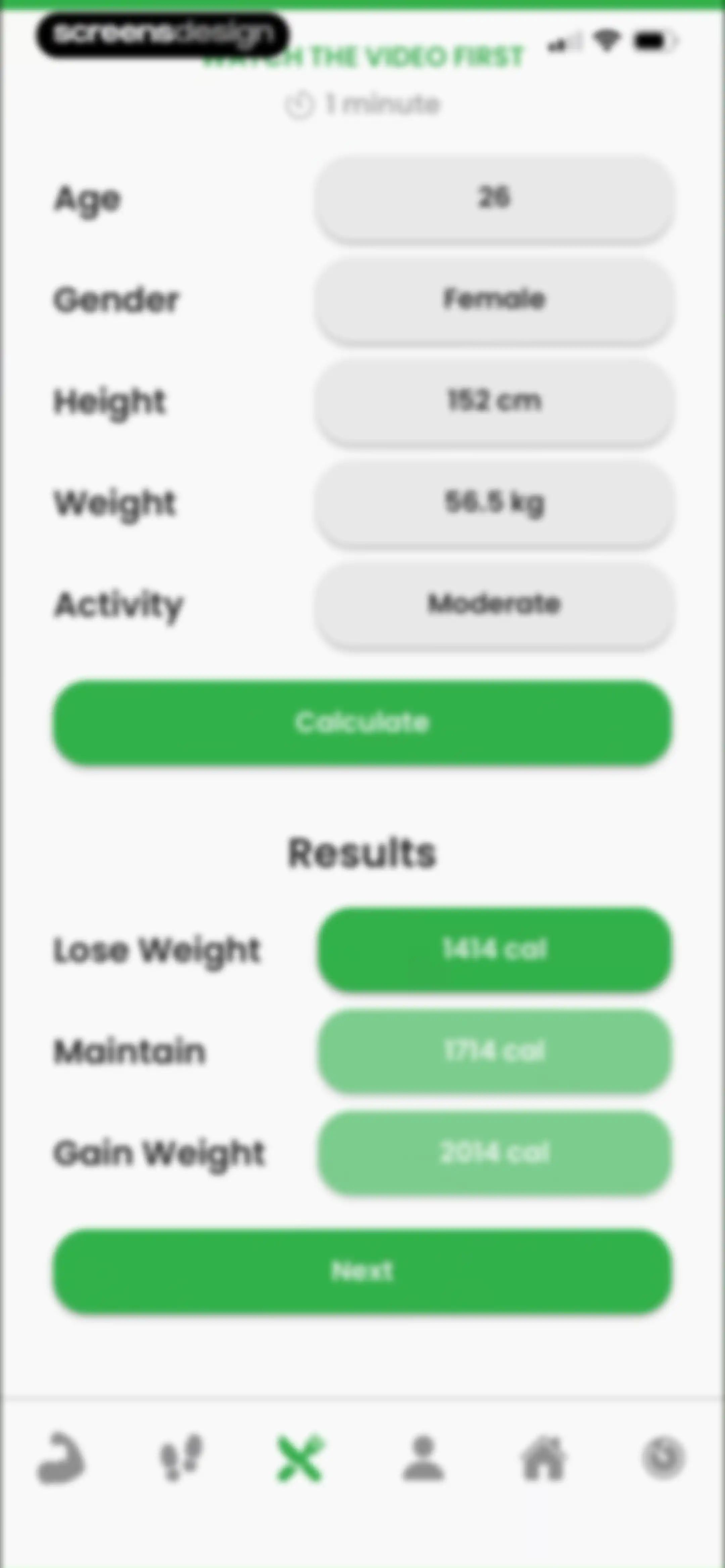 90 Day Challenge screen 85