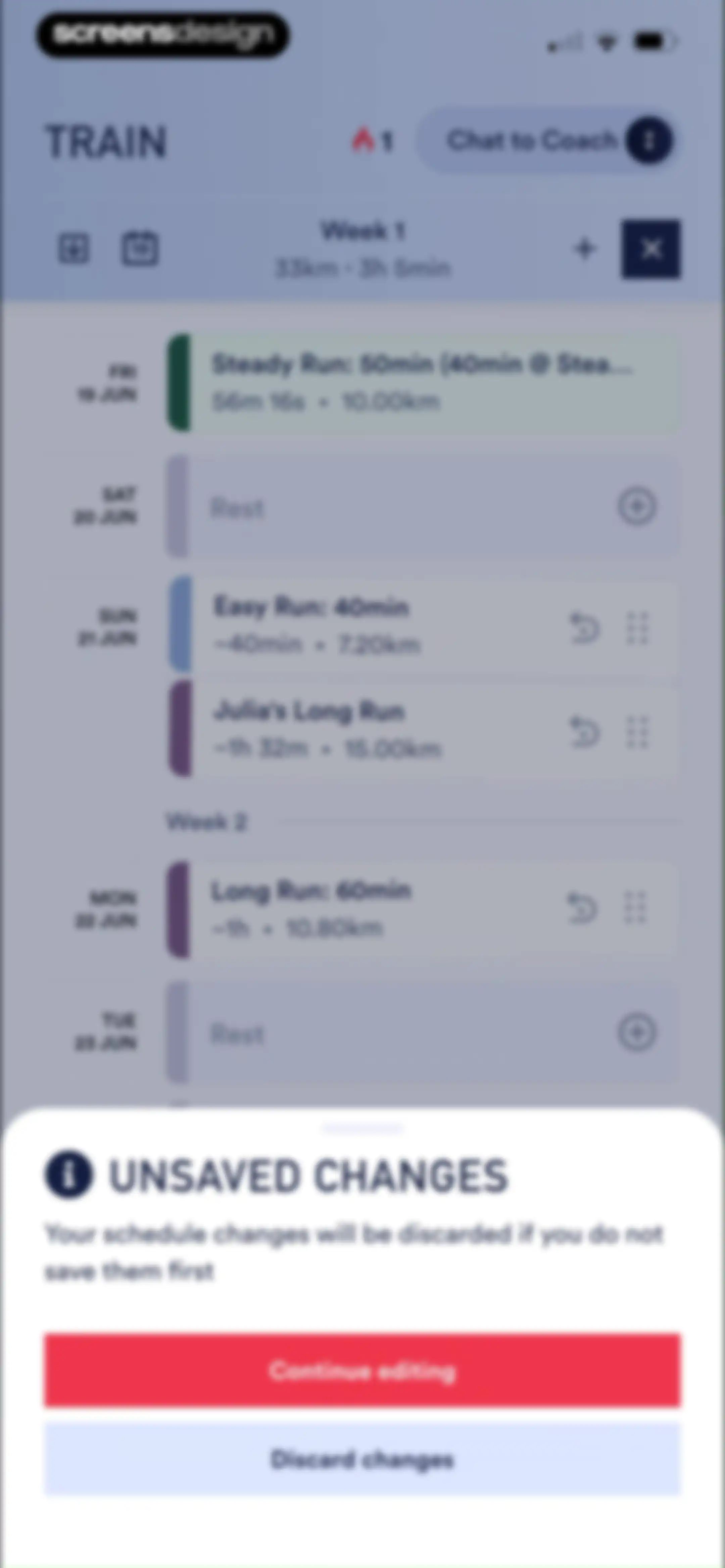 Coopah: The Run Coaching App screen 124