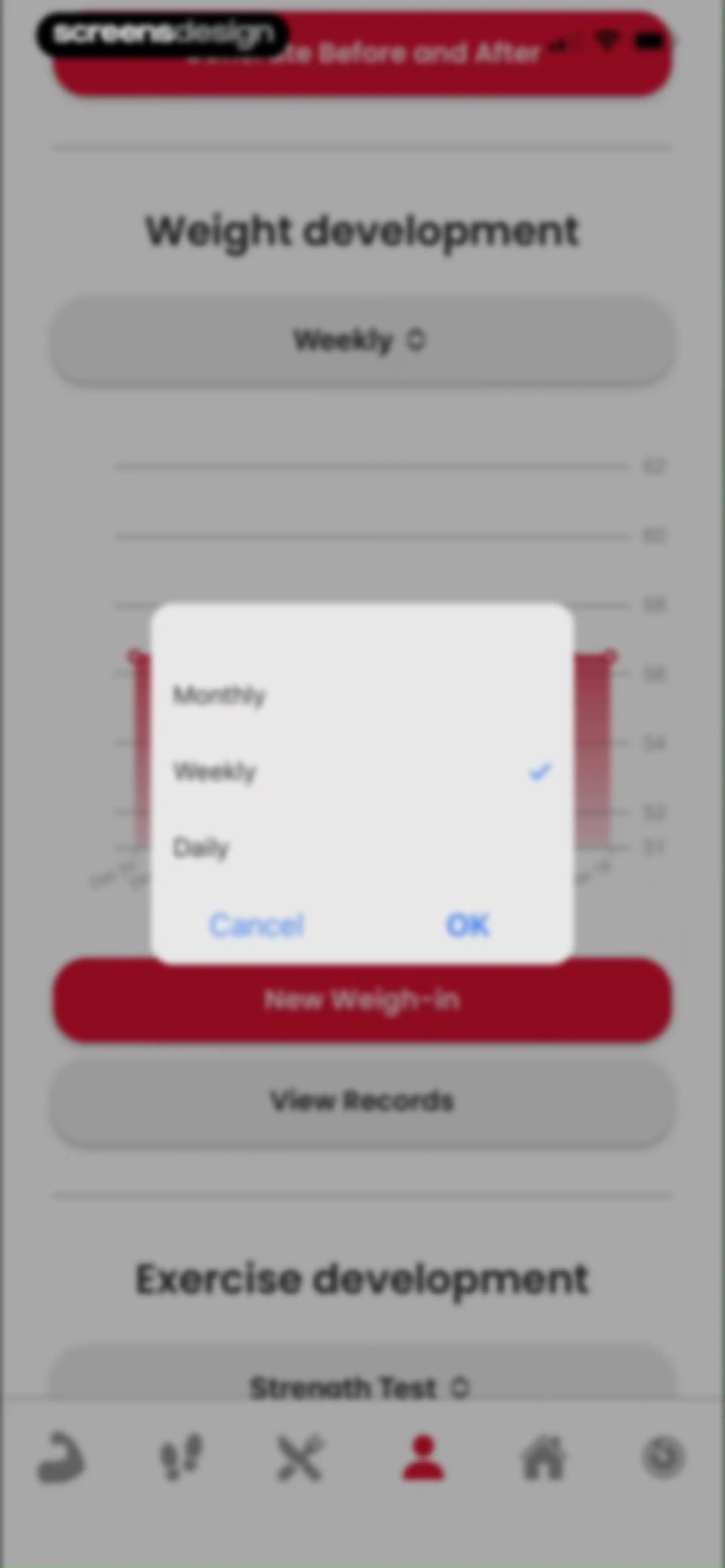 90 Day Challenge screen 133