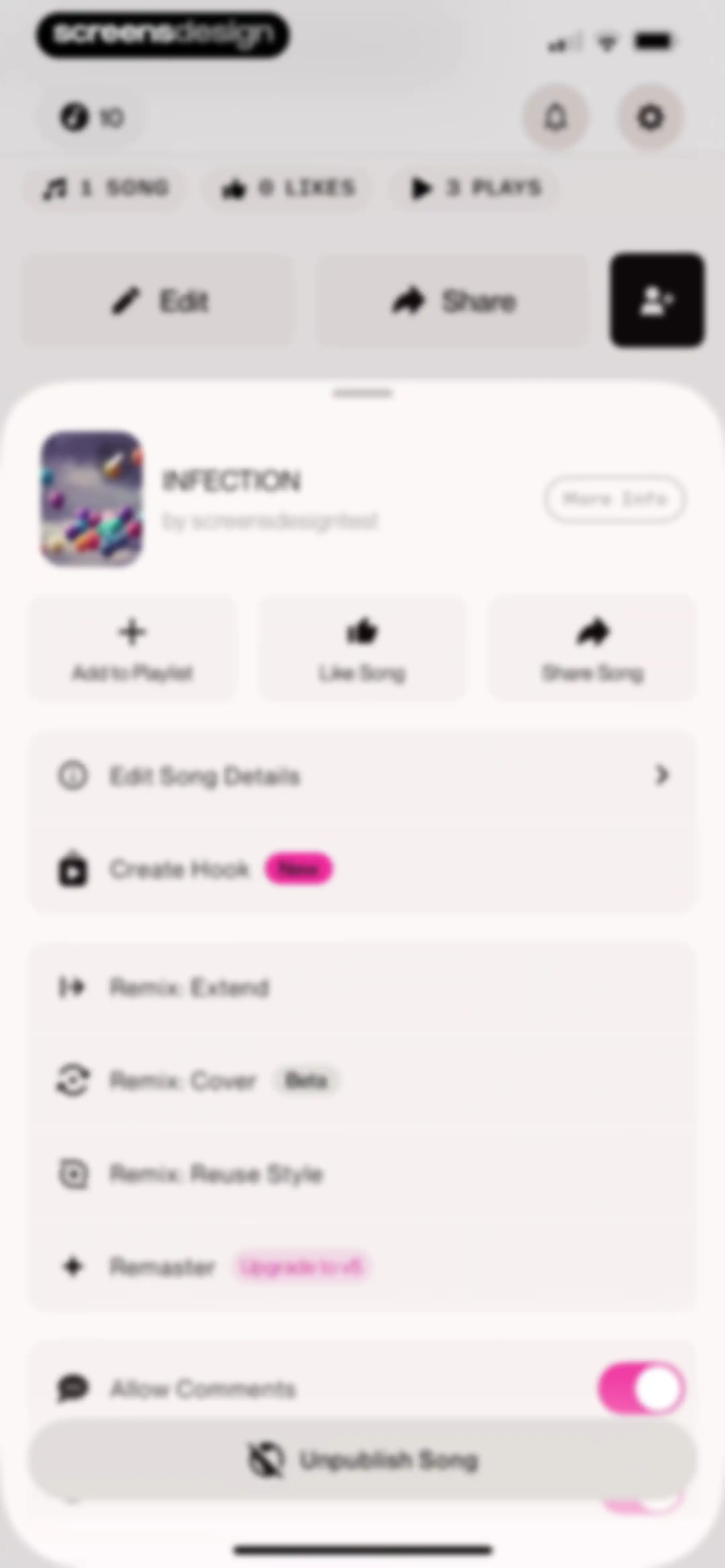 Suno - AI Songs, Music, Lyrics screen 117