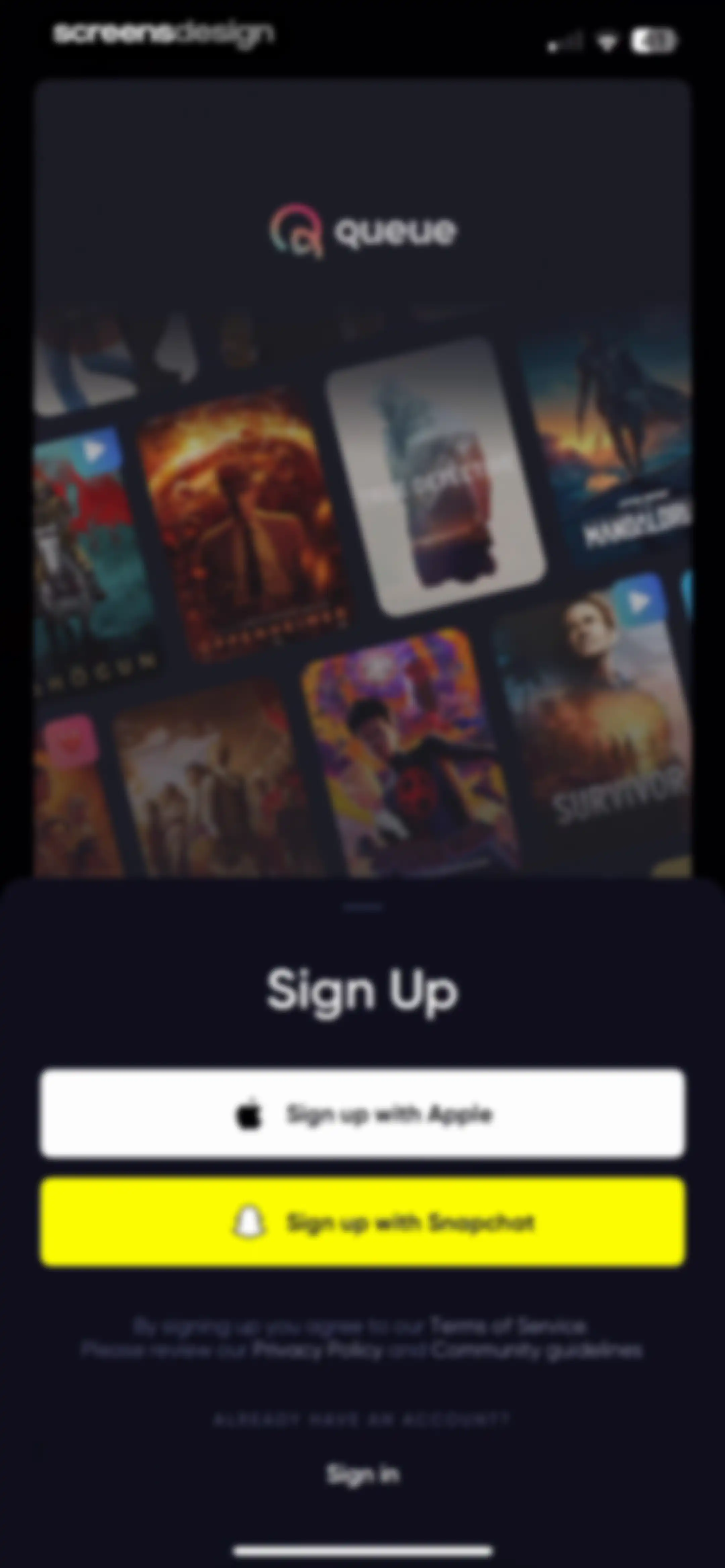Queue - Find Movies & Shows screen 2