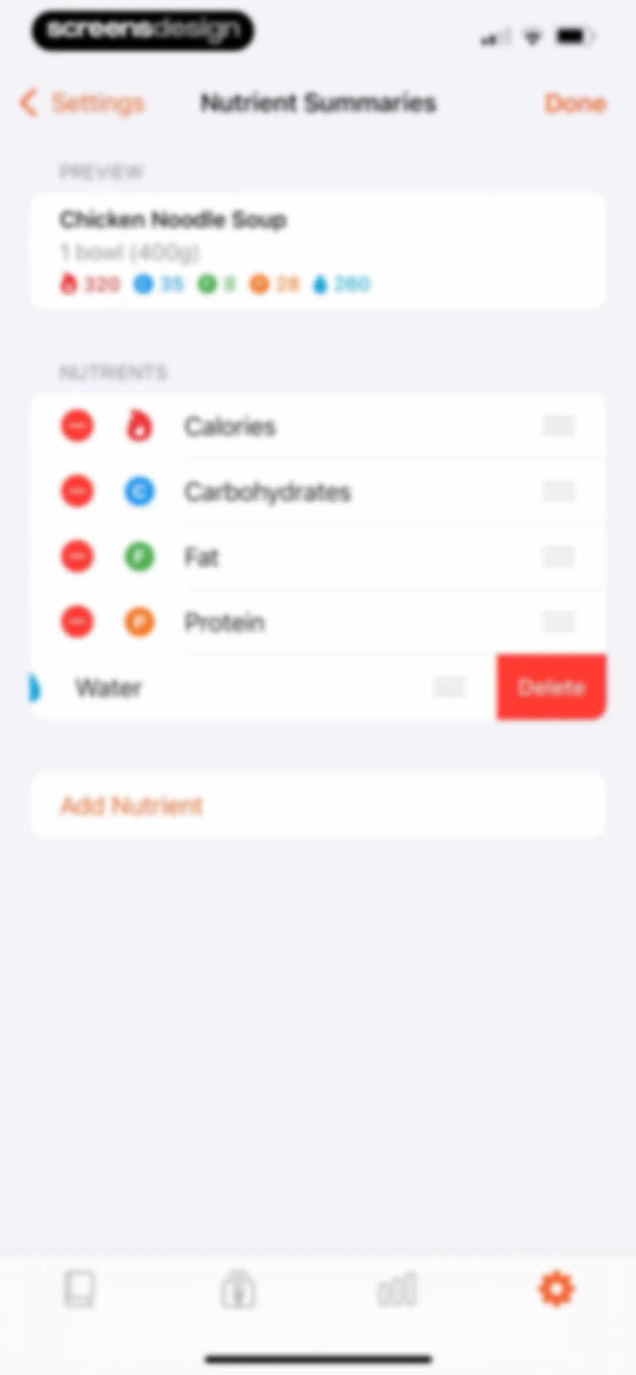 Nutrition Tracker: Foodnoms screen 185