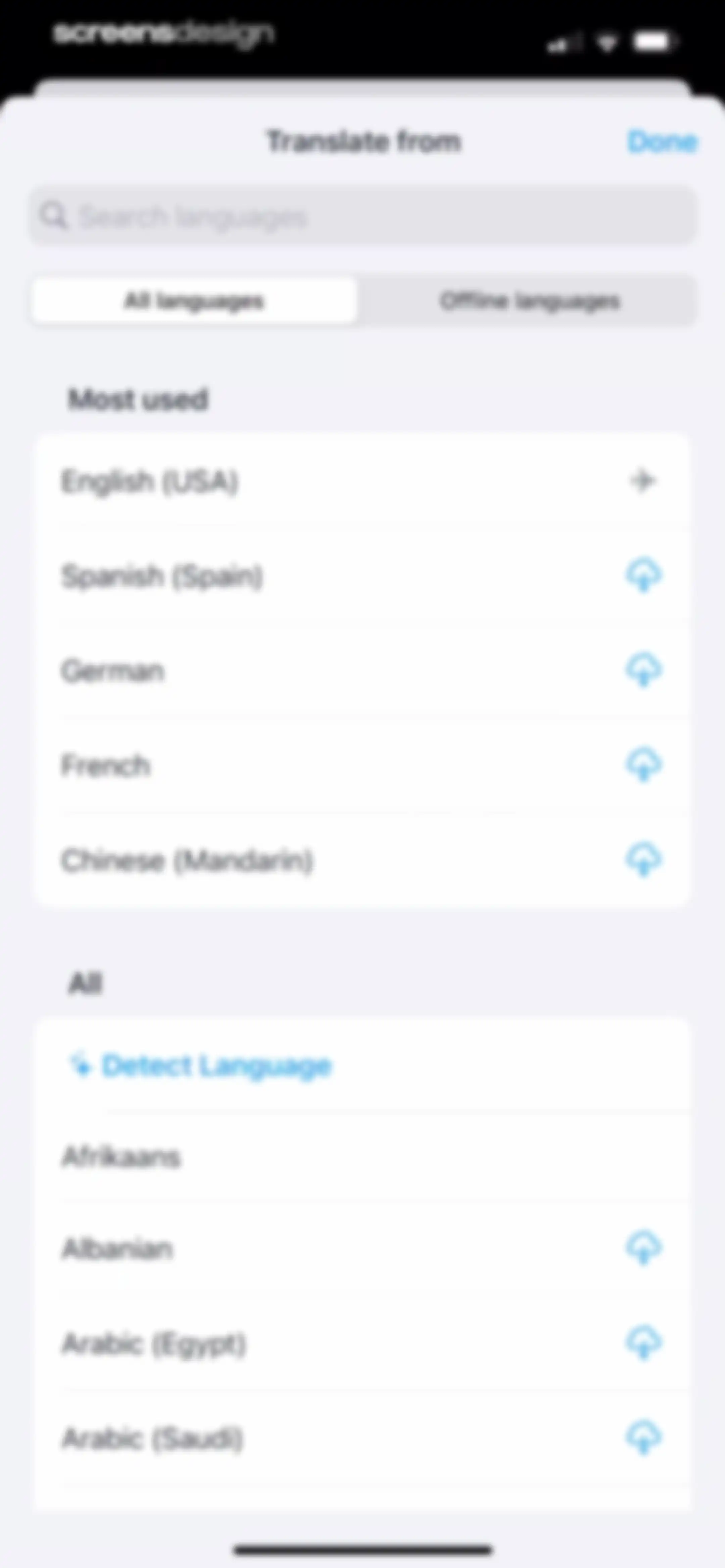 iTranslate Translator screen 28