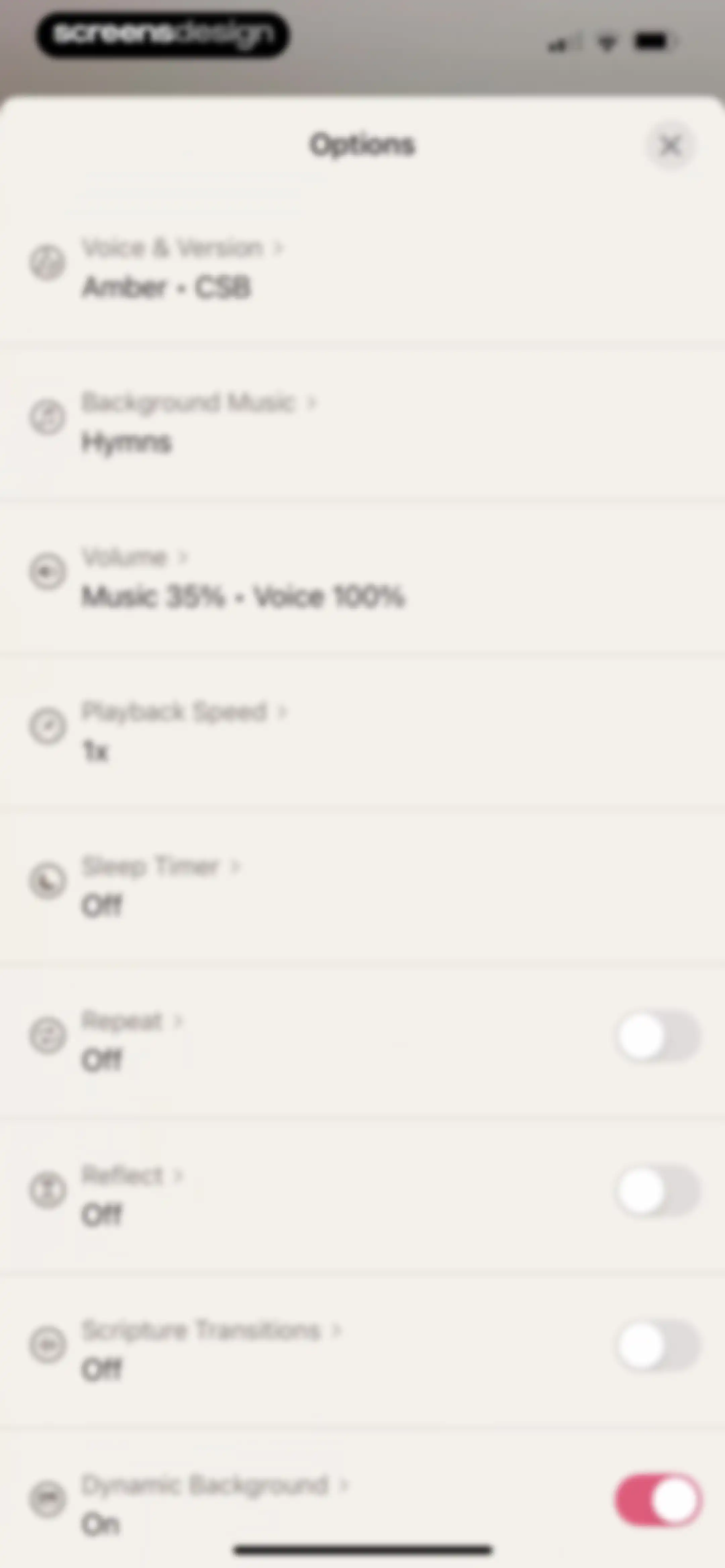 Dwell: Audio Bible screen 25