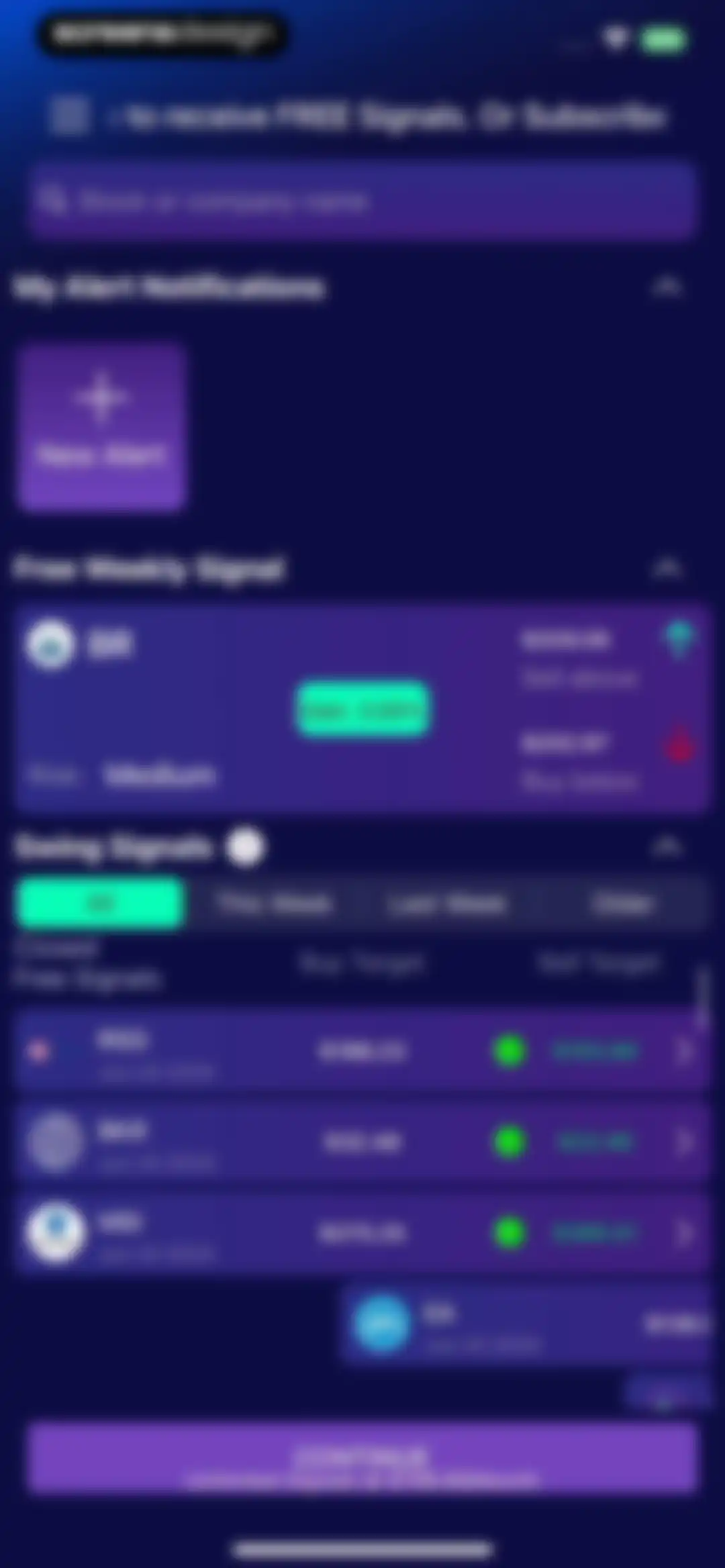 Stocks Alerter screen 9