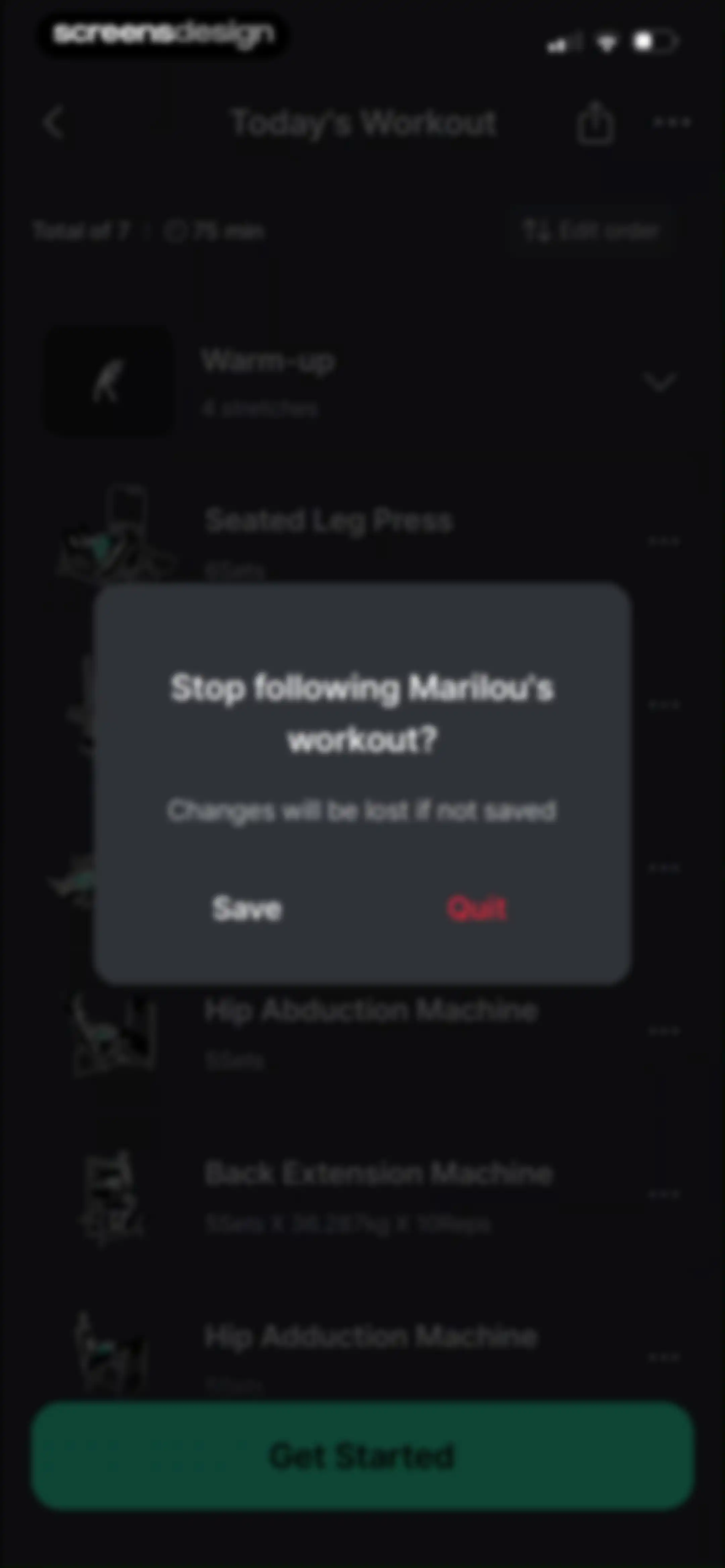 Planfit AI Gym Workout Planner screen 189