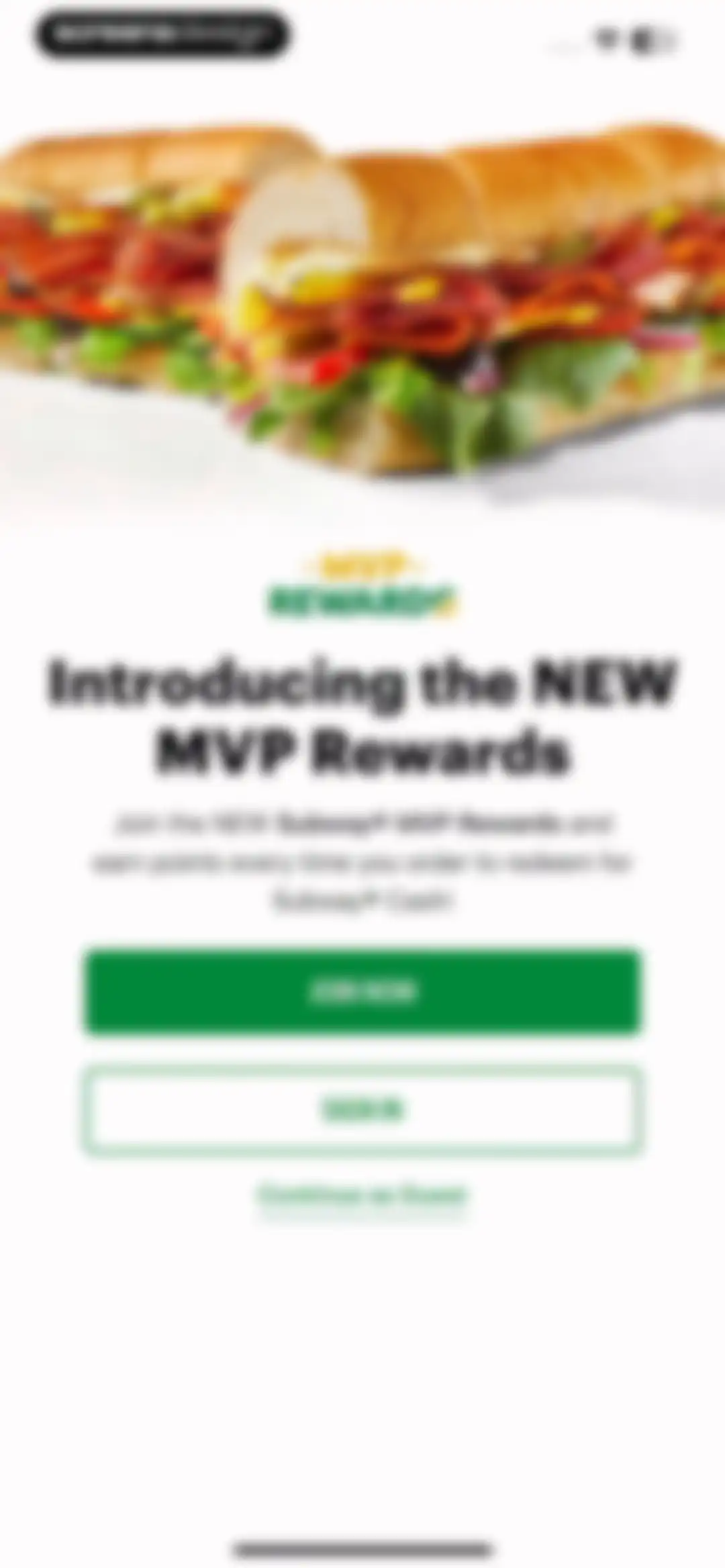 Subway® screen 5