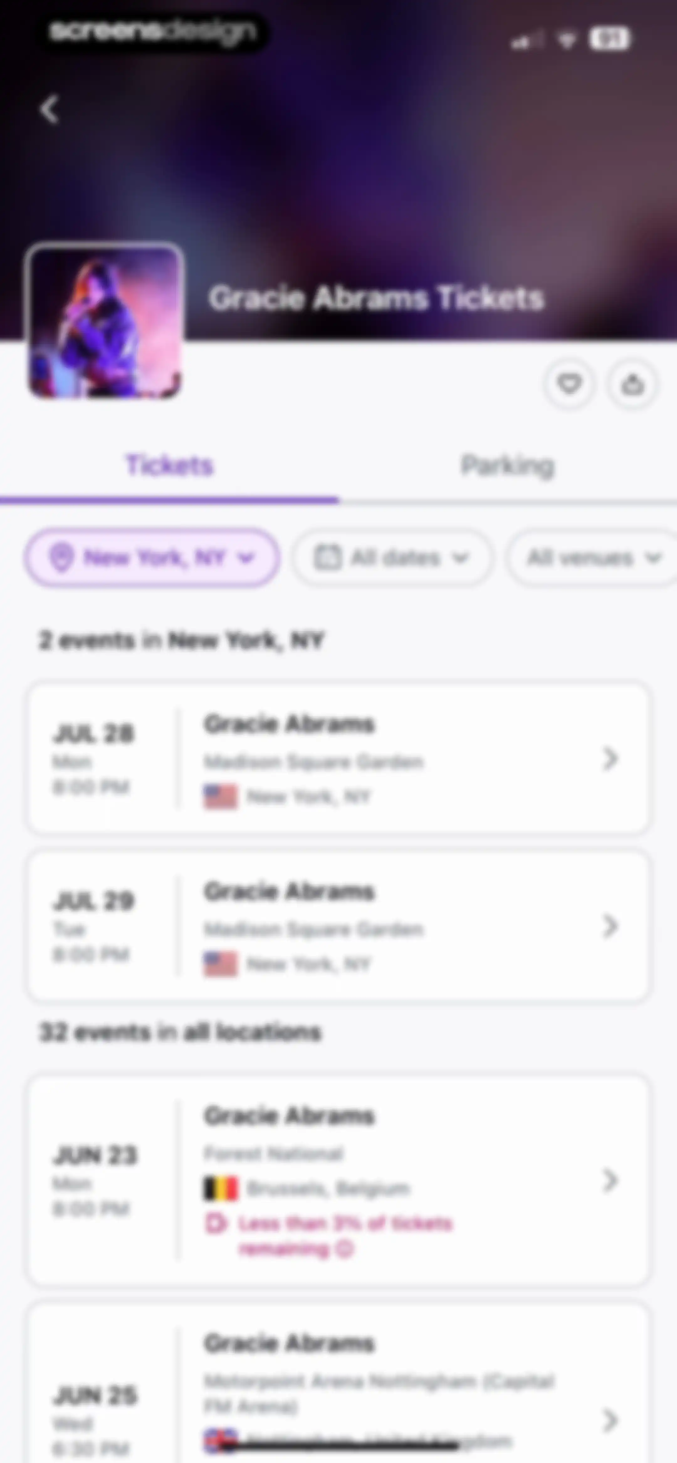 StubHub: Event Tickets screen 34
