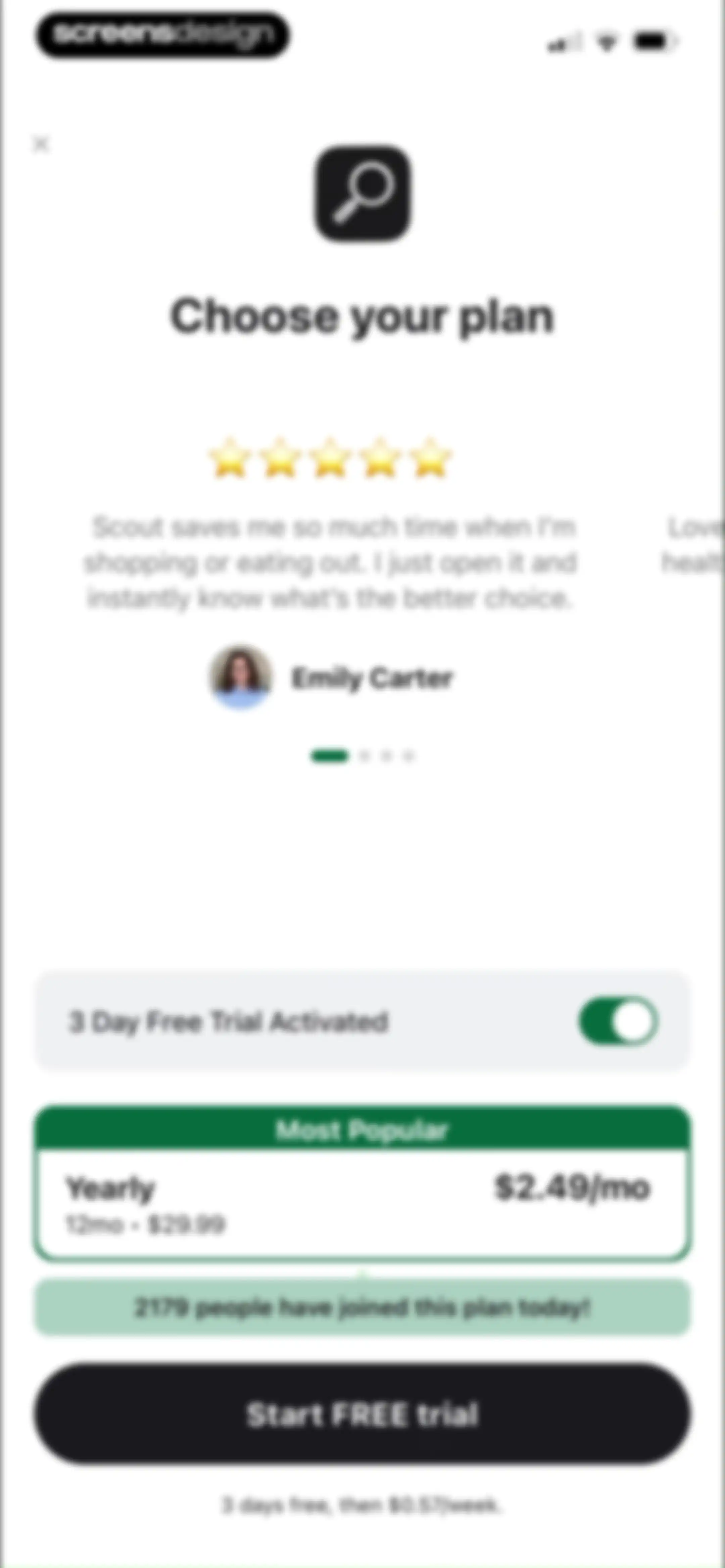 Scout - Health Analysis screen 21