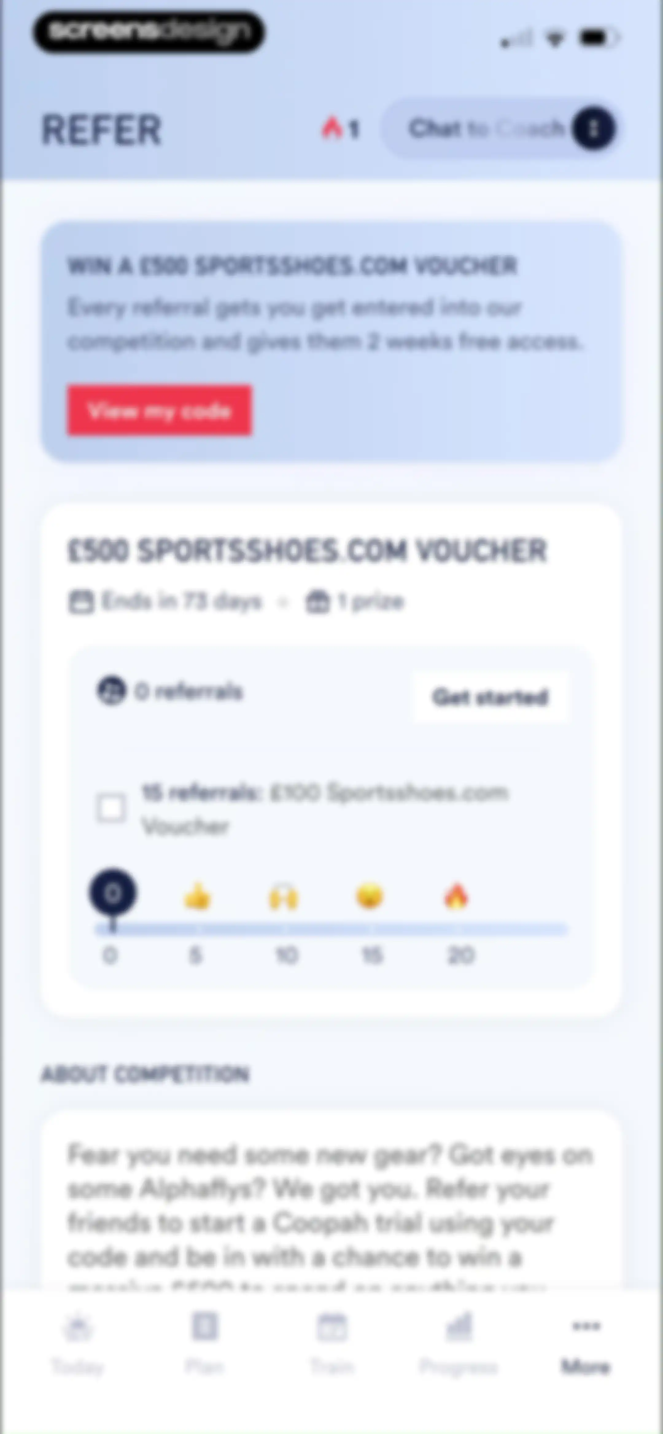 Coopah: The Run Coaching App screen 158