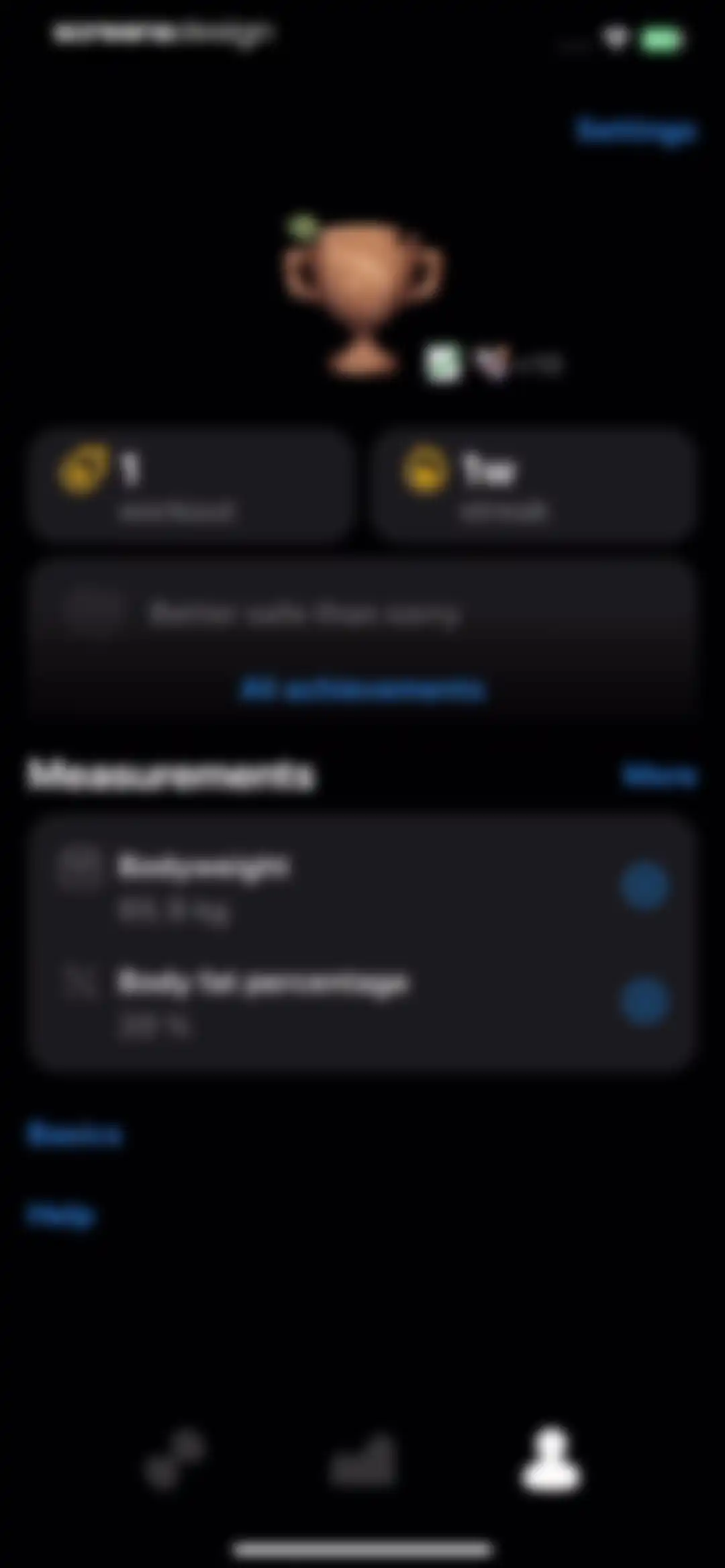 Gym Workout Alpha Progression screen 82