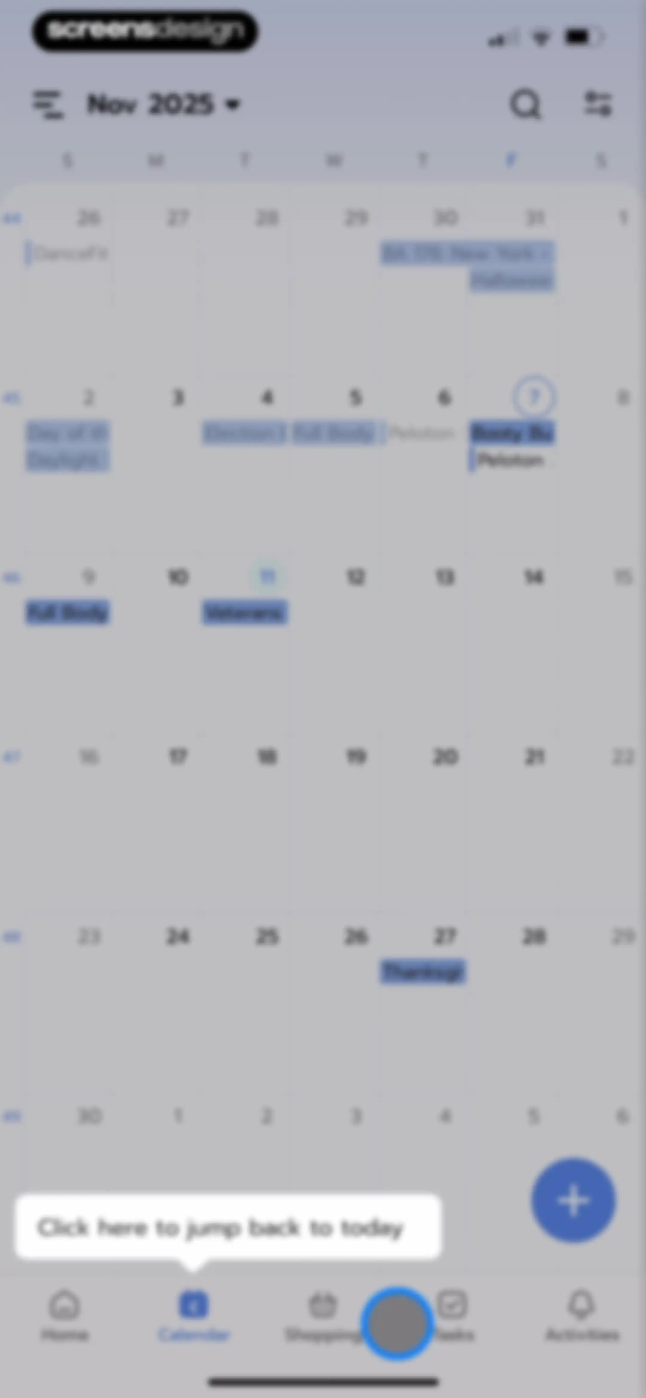 Shared Family Calendar: FamCal screen 47