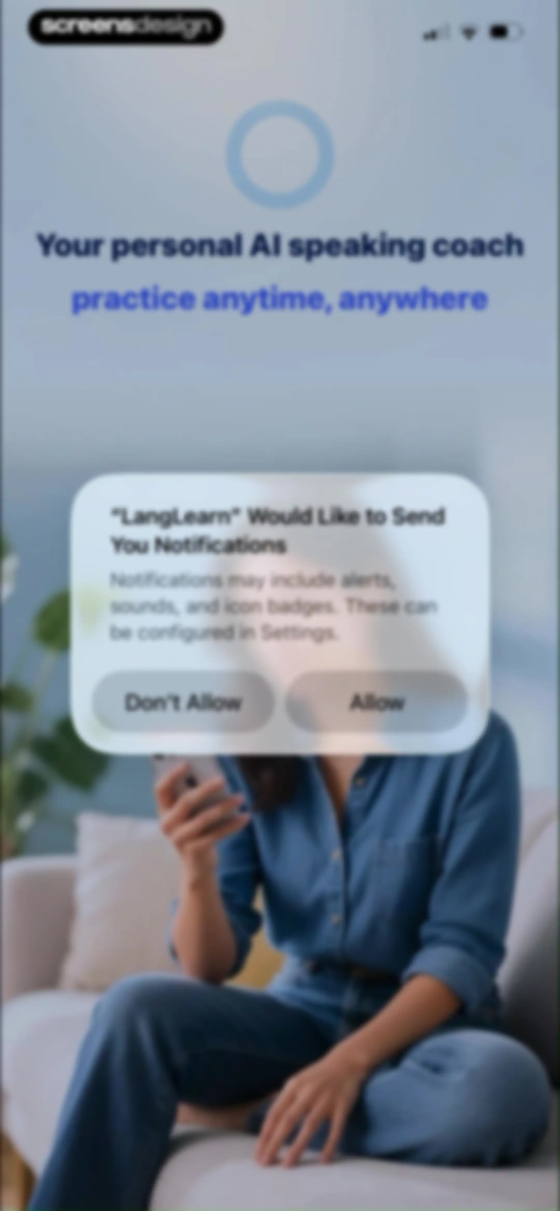 LangLearn: AI English Tutor screen 2