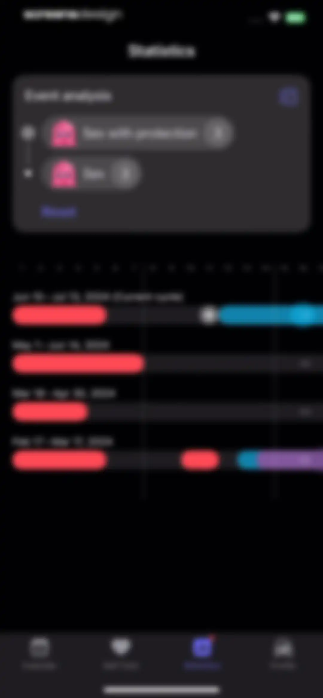 Clover －Period Tracker, Cycle screen 54