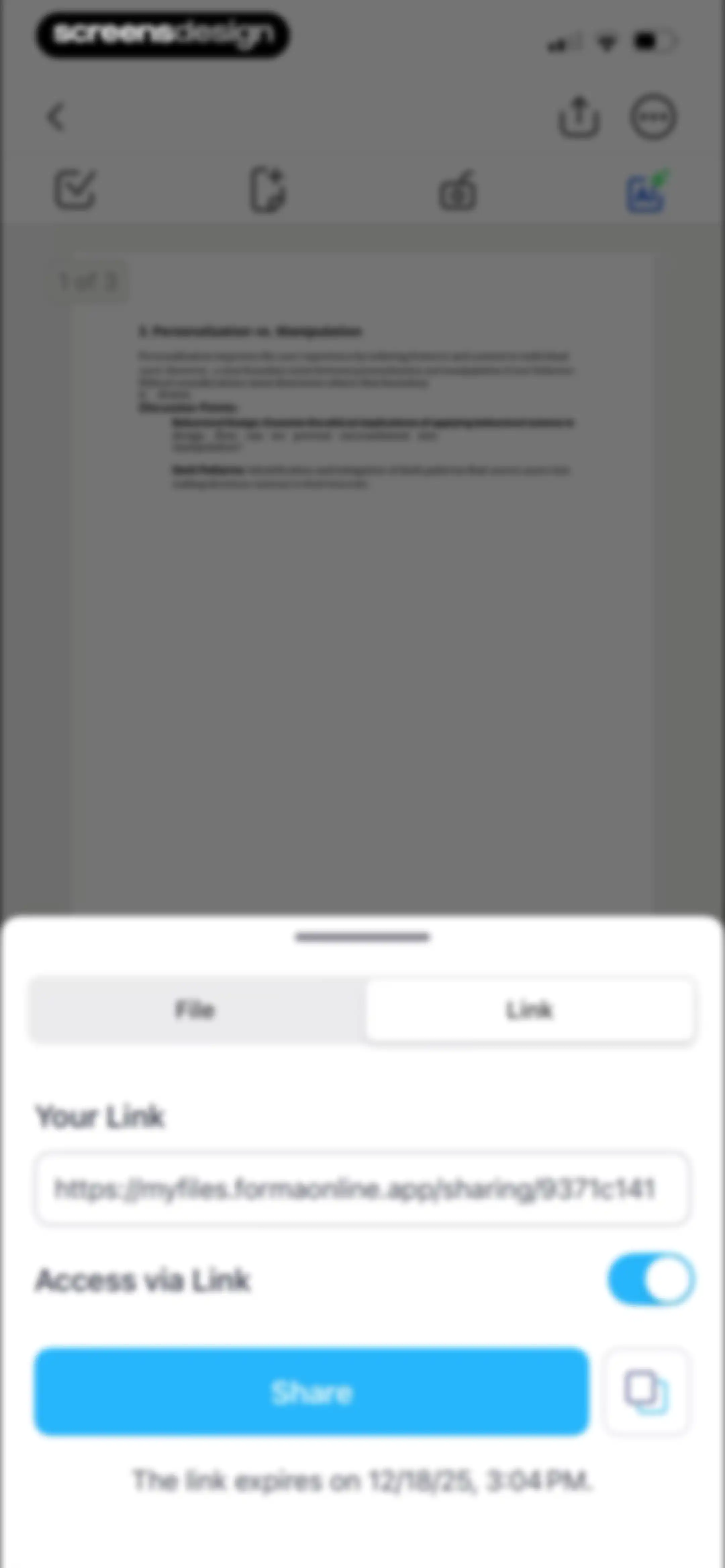 Forma: PDF Document Editor screen 90