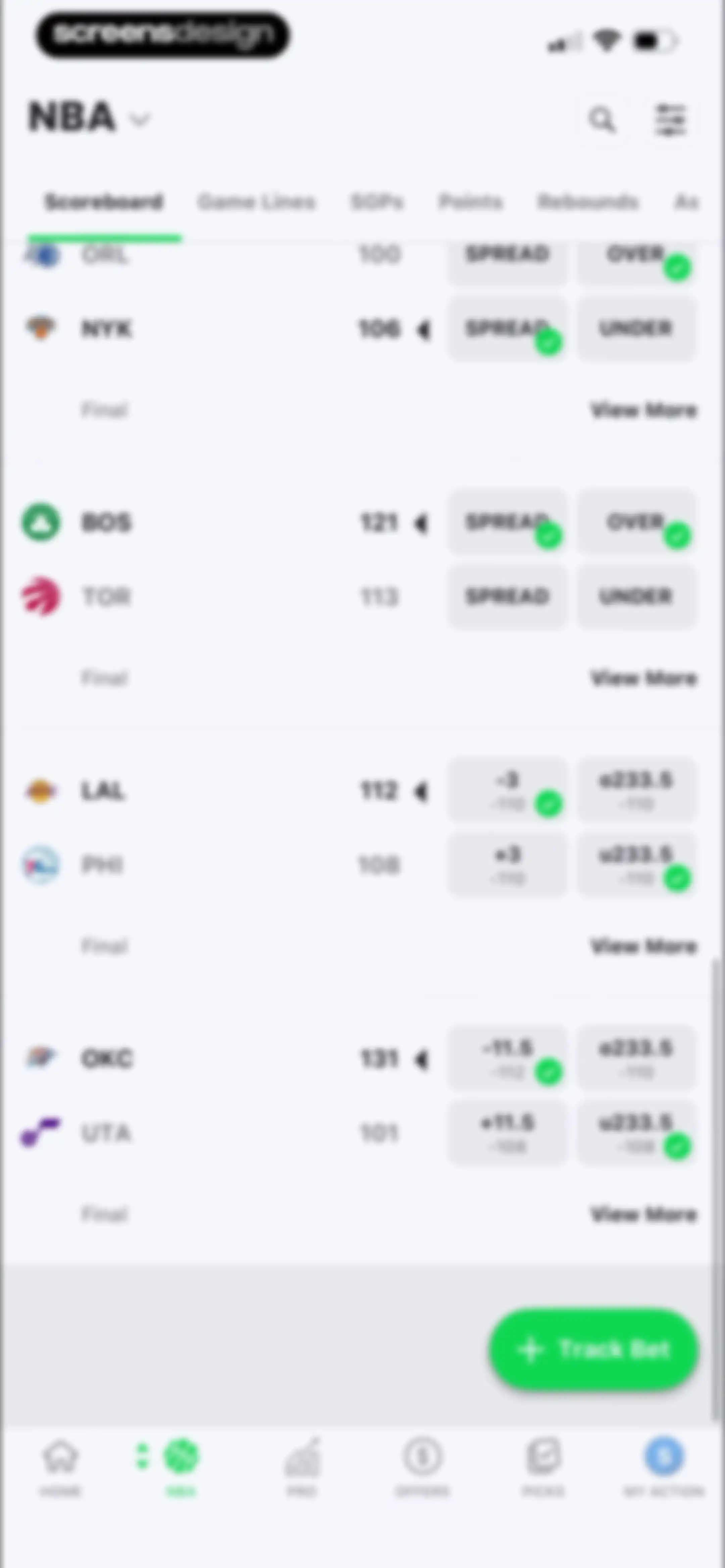 Action Network: Sports Betting screen 110