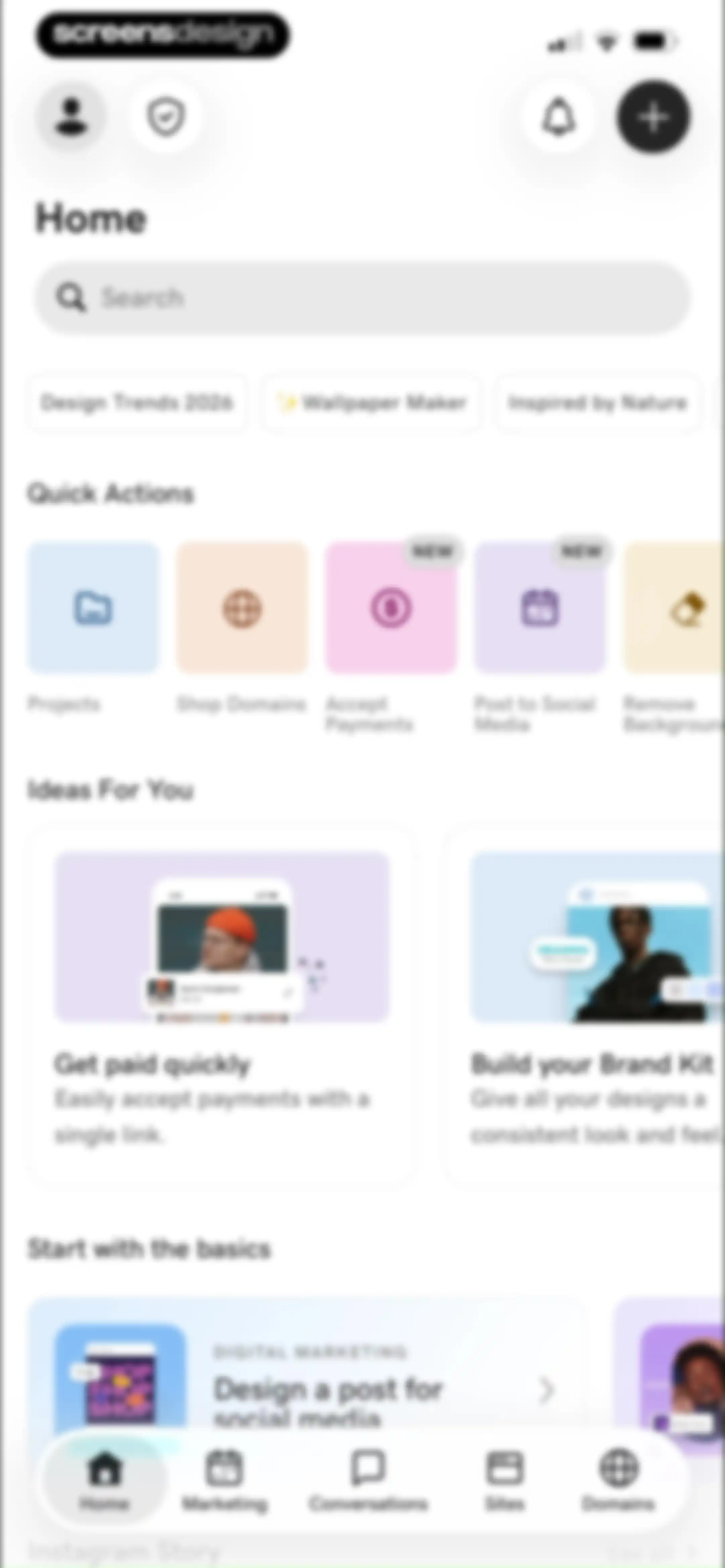 GoDaddy: Websites & Marketing screen 100