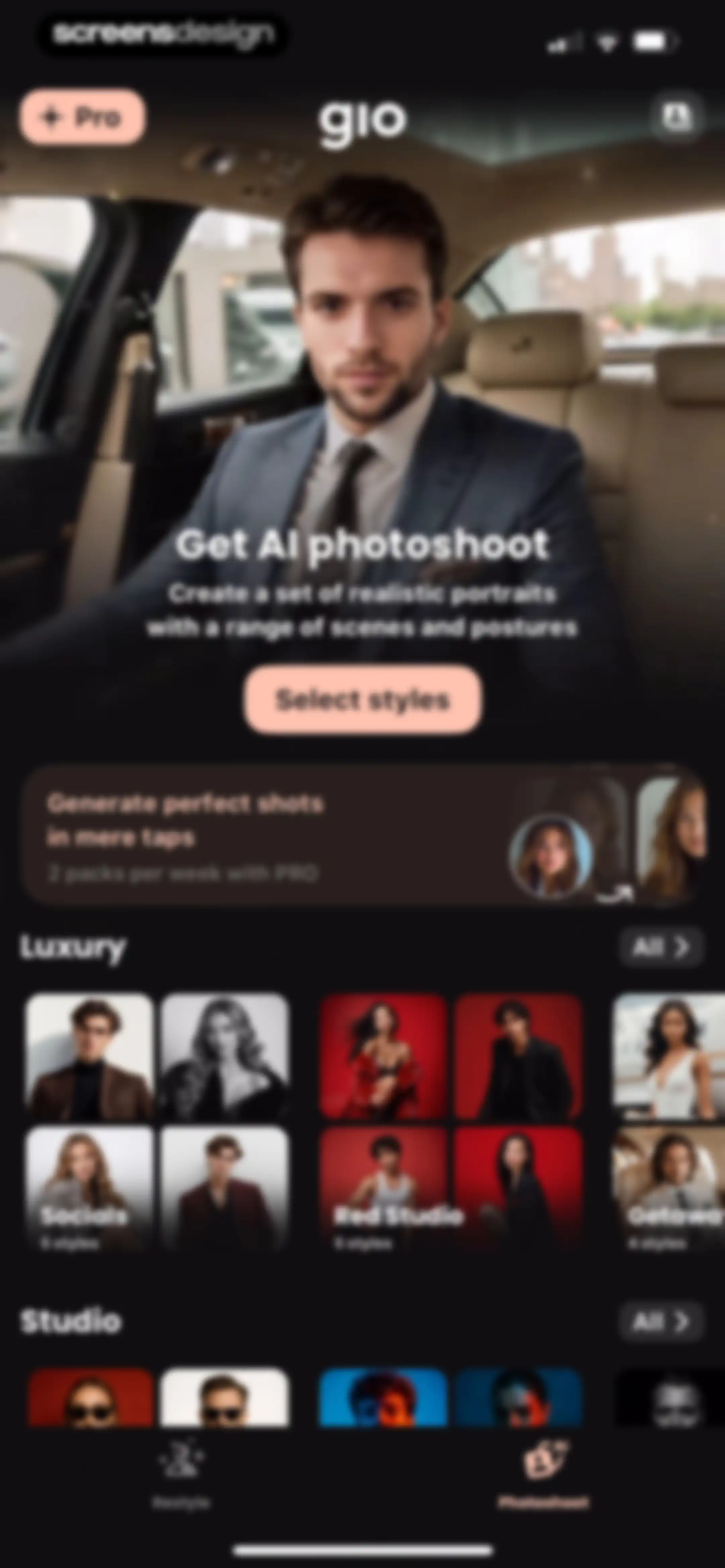 GIO - AI Photoshoot Generator screen 63