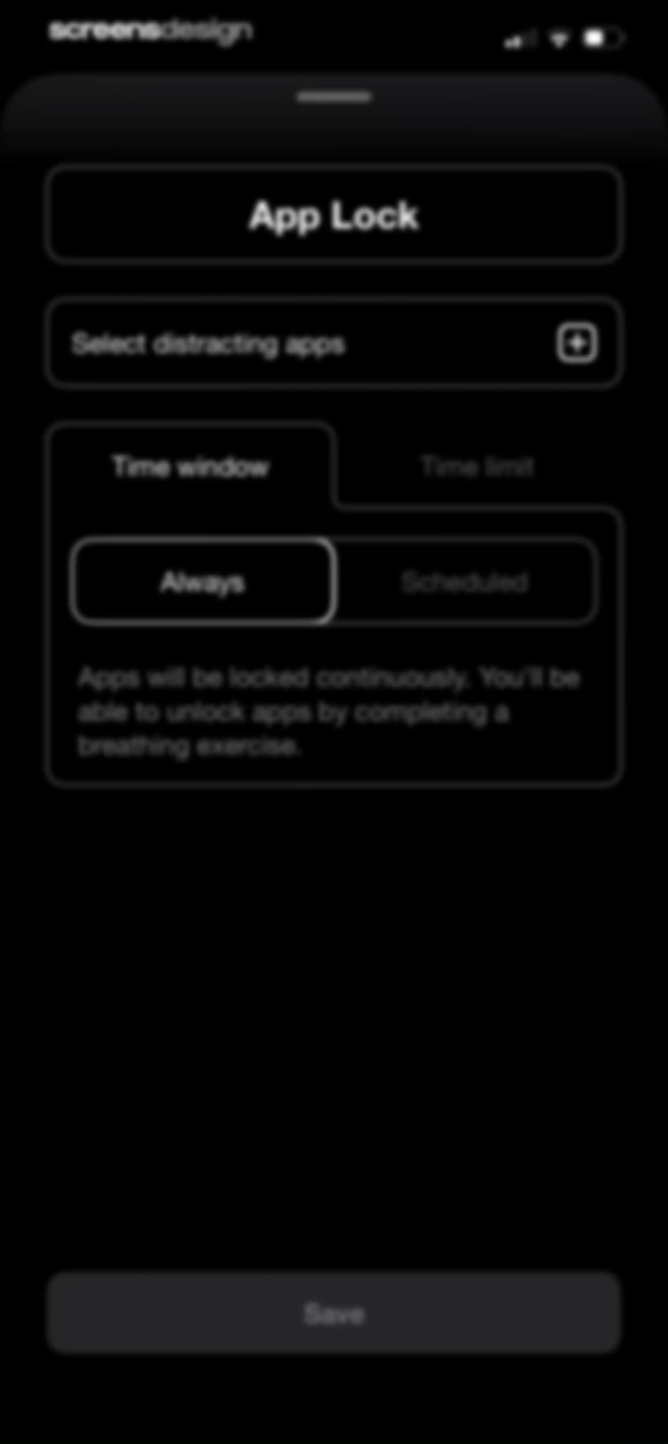 Blank Spaces Launcher screen 67