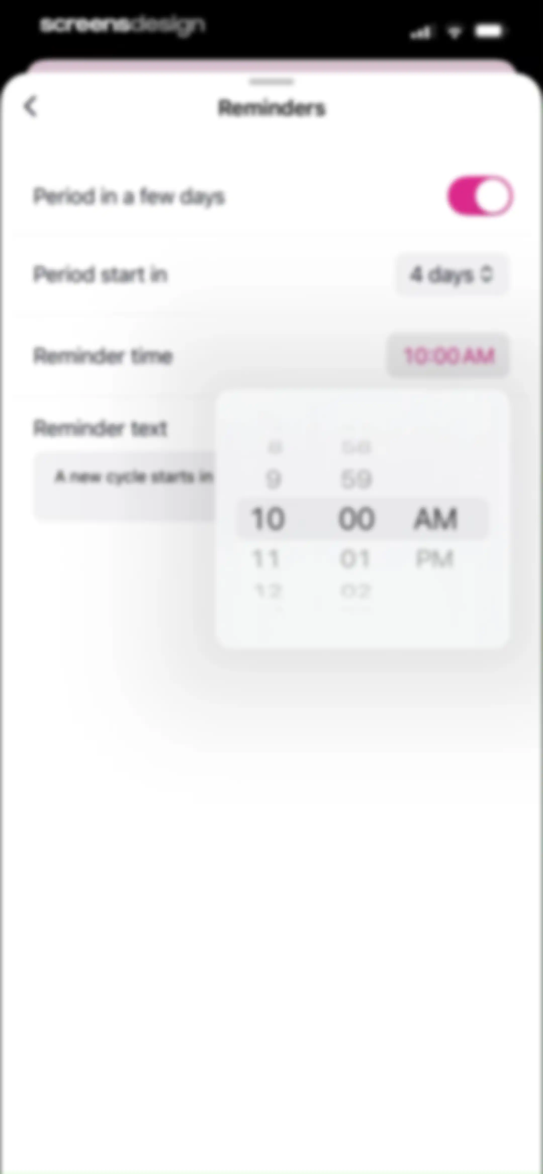 Pregmate Ovulation Tracker screen 67