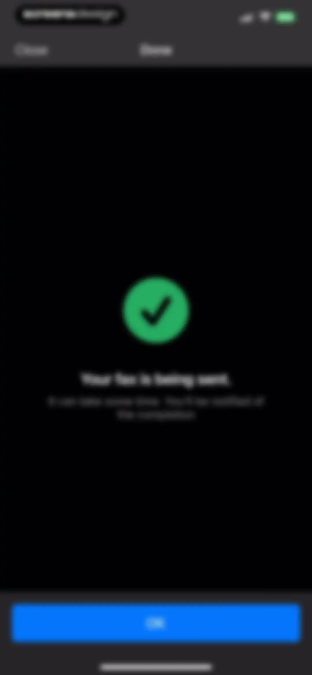 FAX from iPhone: Send Doc App screen 11