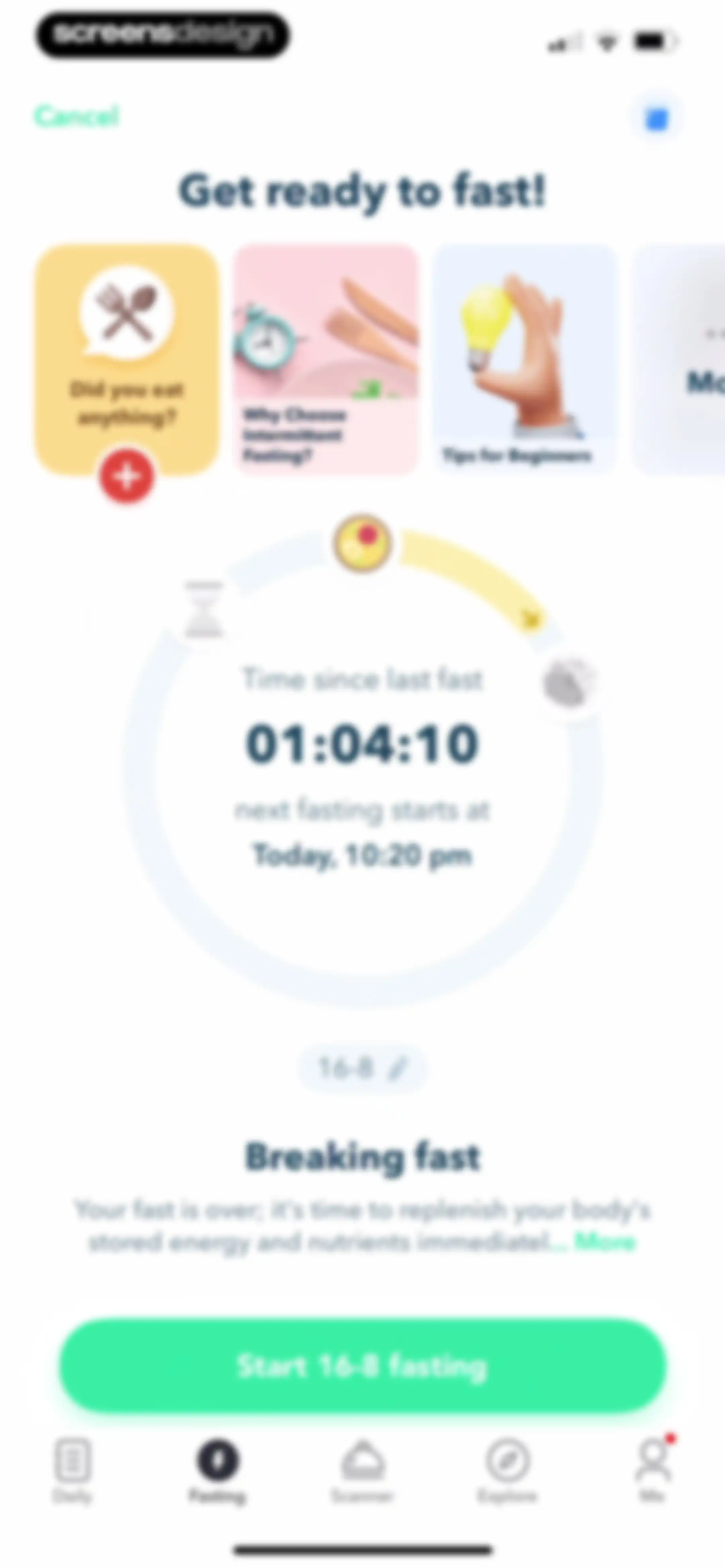 Intermittent Fasting Tracker - screen 164