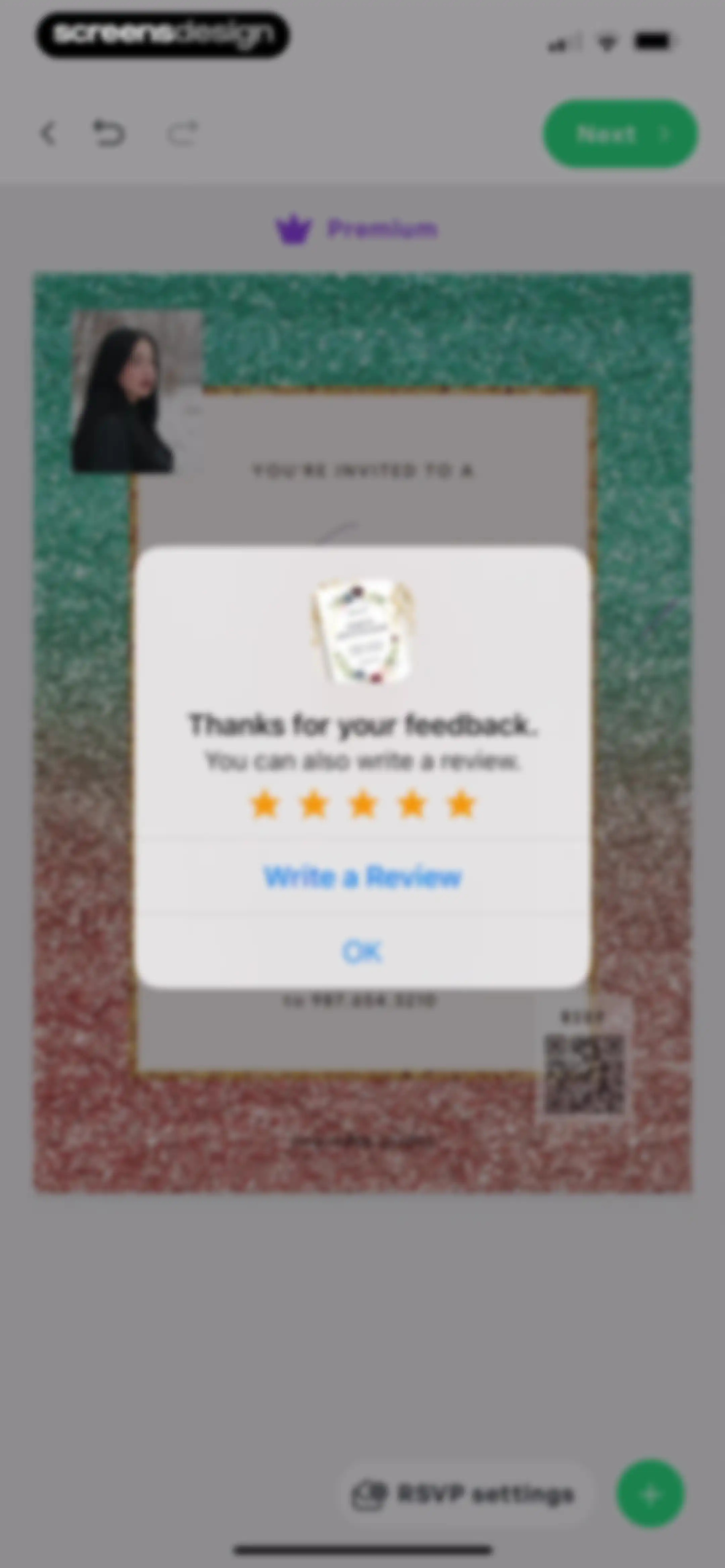 Invitation Maker: Cards & RSVP screen 49