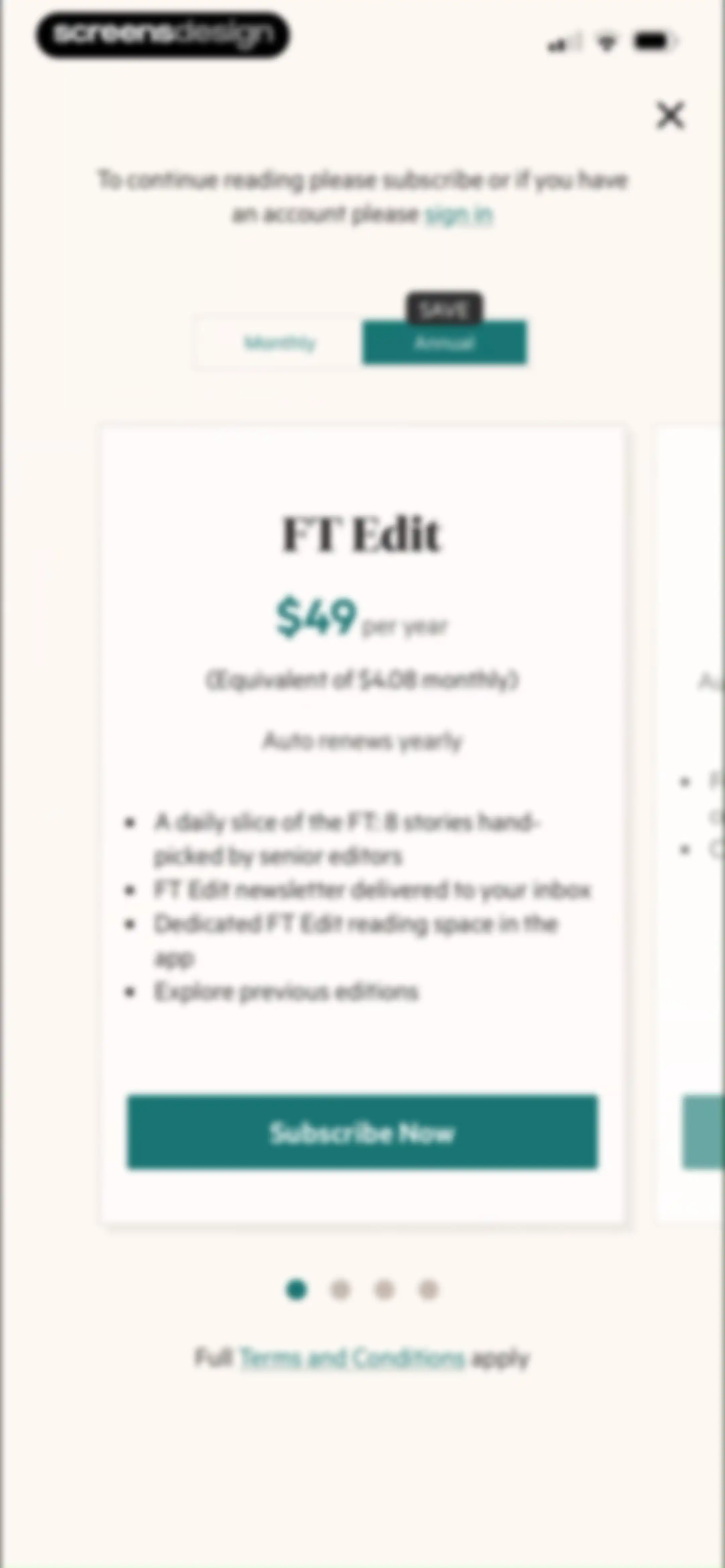 Financial Times: Business News screen 13