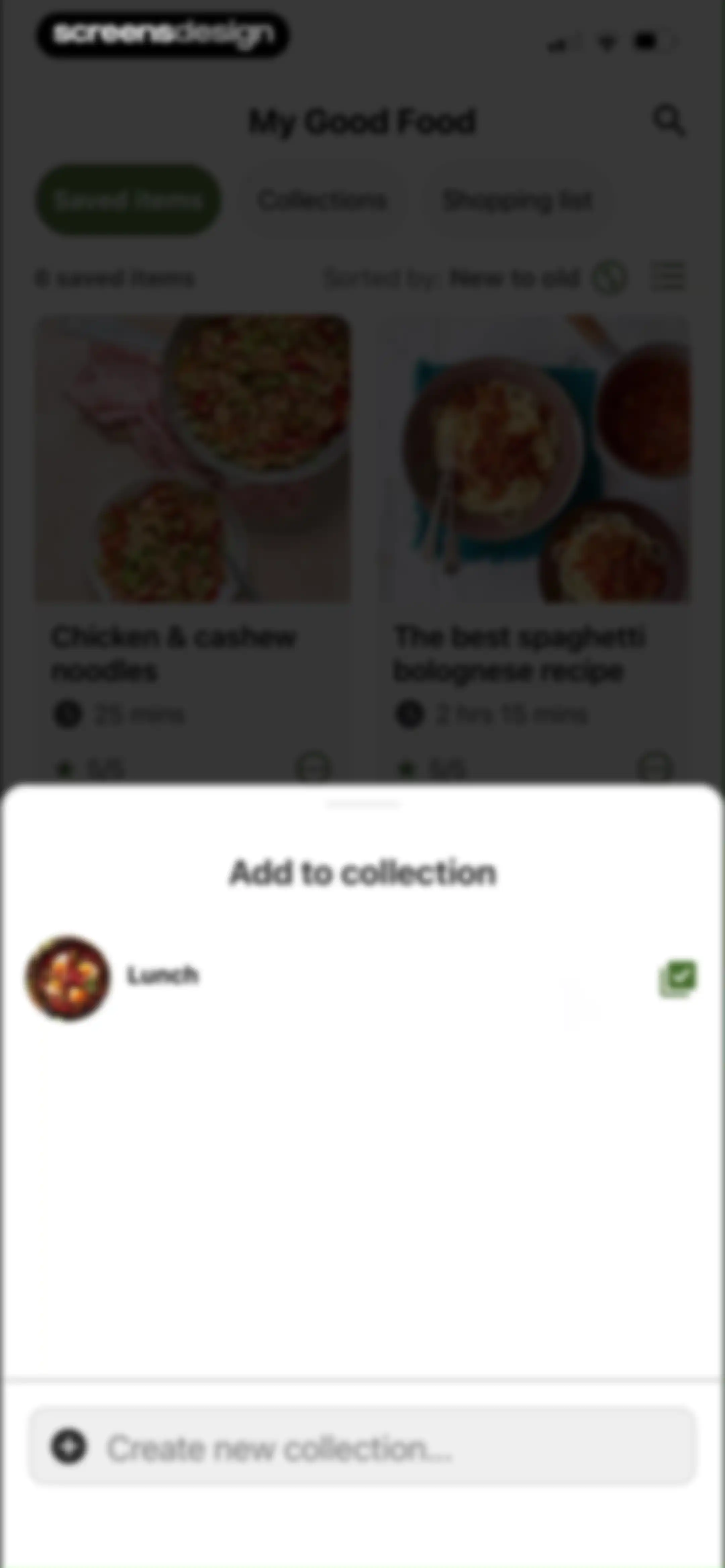 Good Food: Recipe Finder screen 46