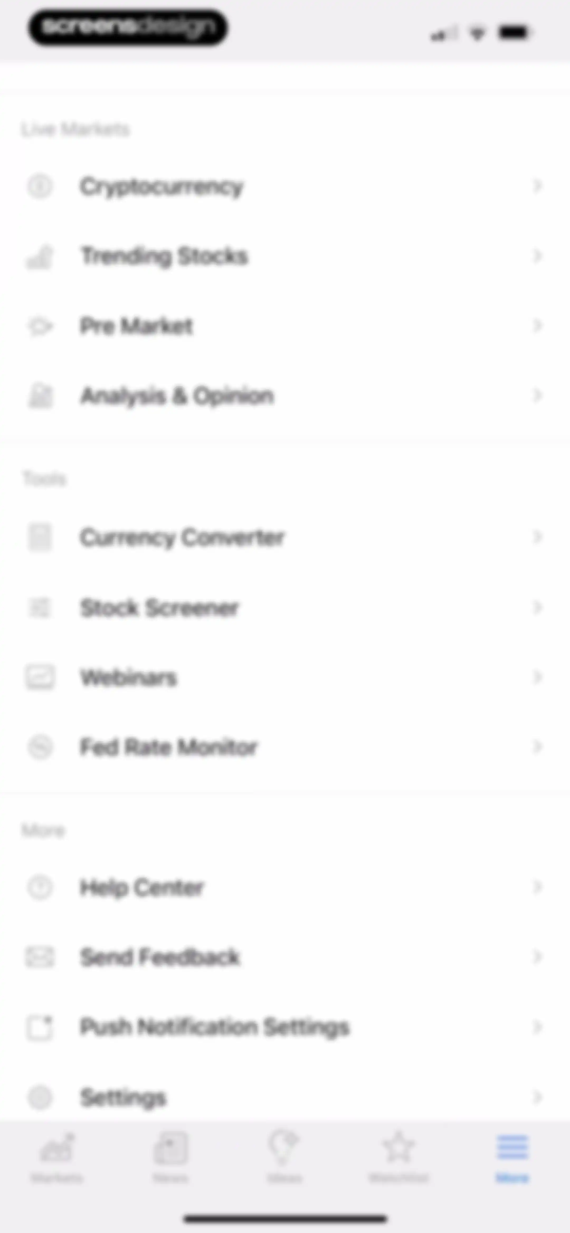 Investing.com: Stock Market screen 144
