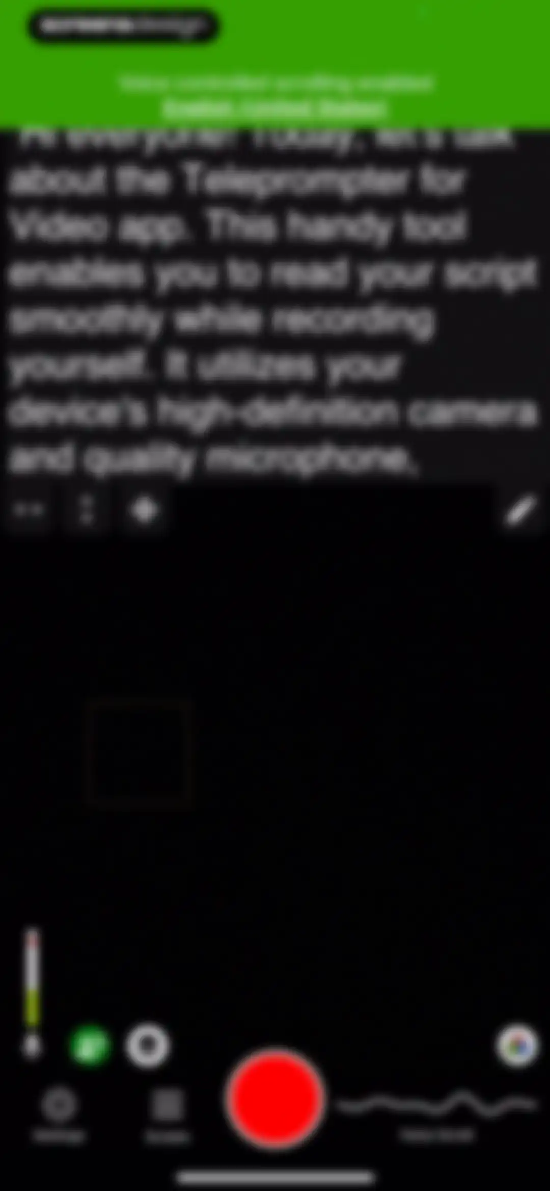 Teleprompter for Video screen 29