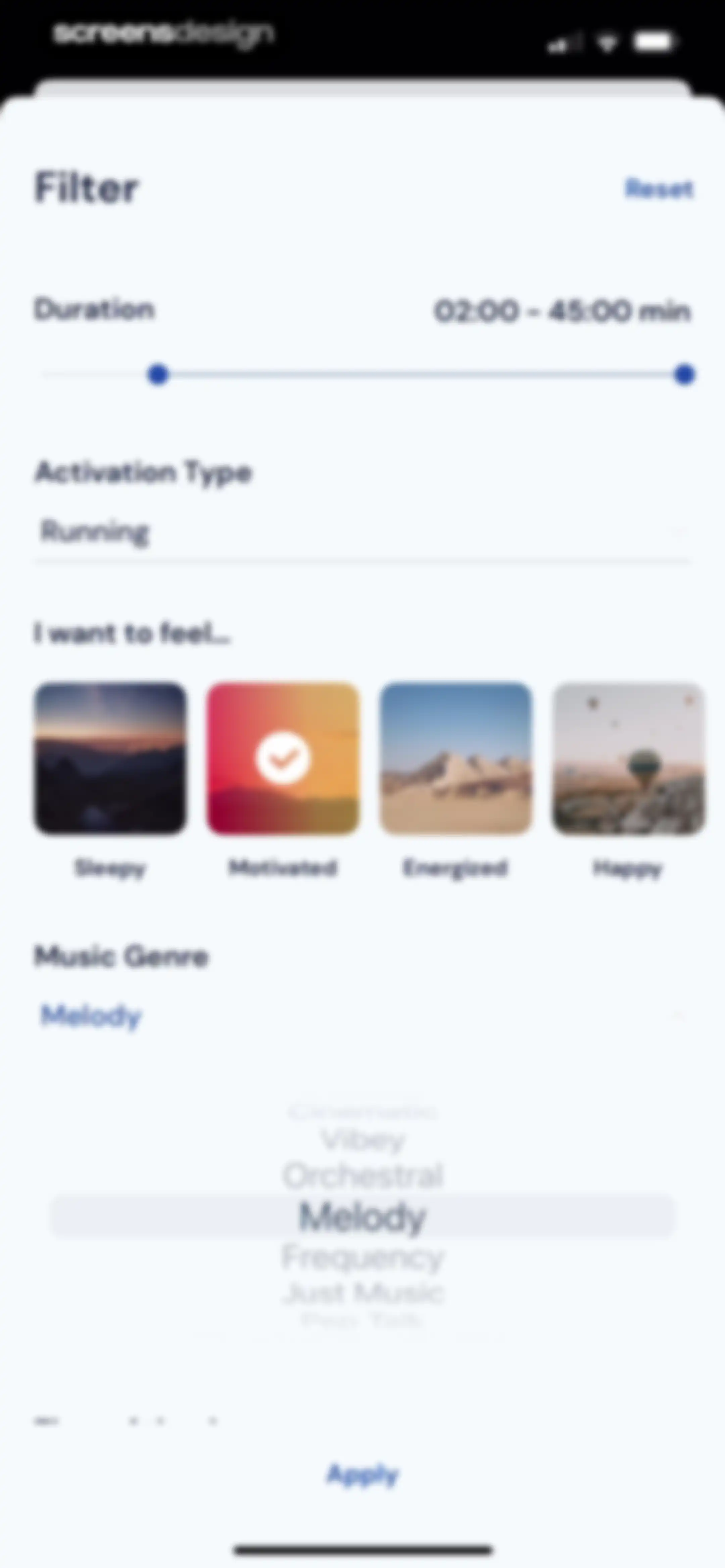 Activations: Daily Motivation screen 75