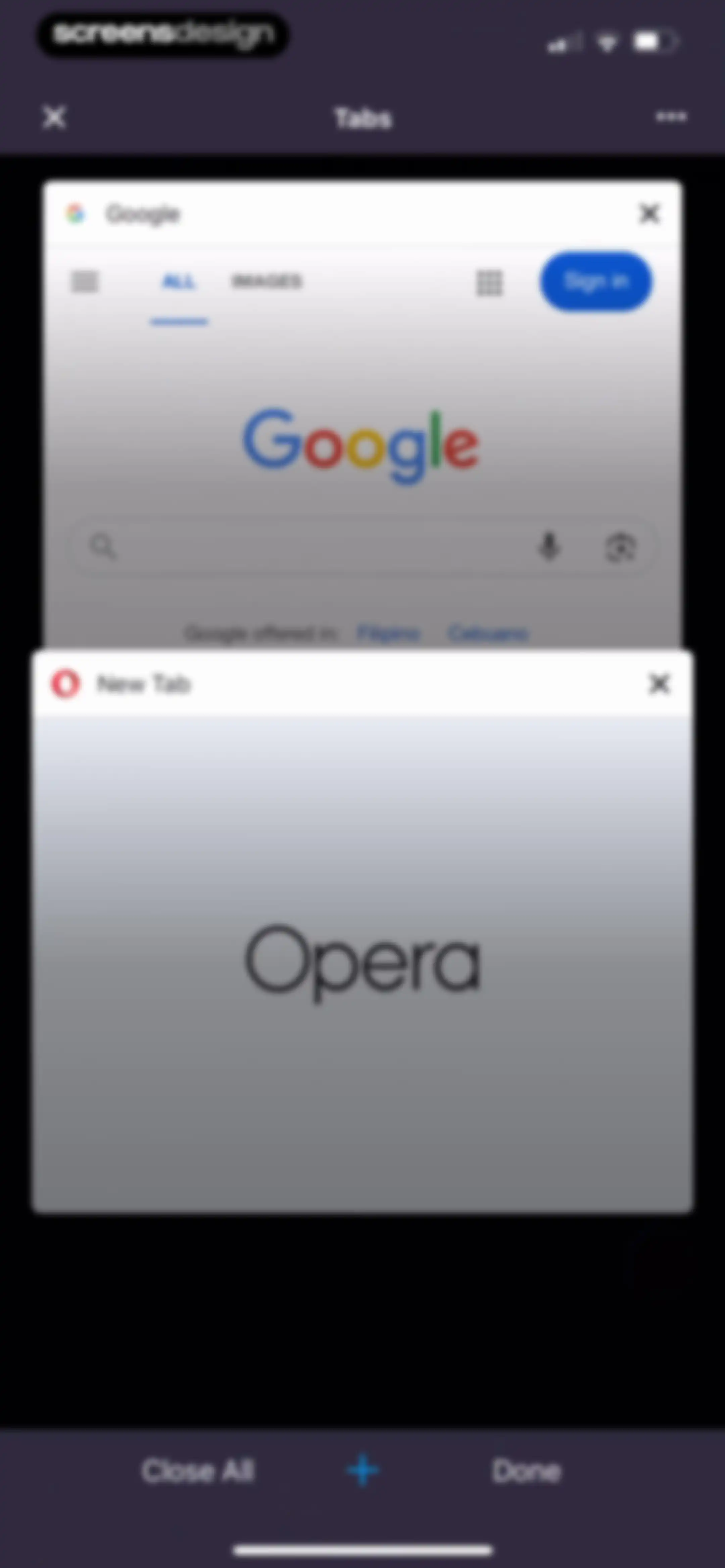 Opera: AI browser with VPN screen 104