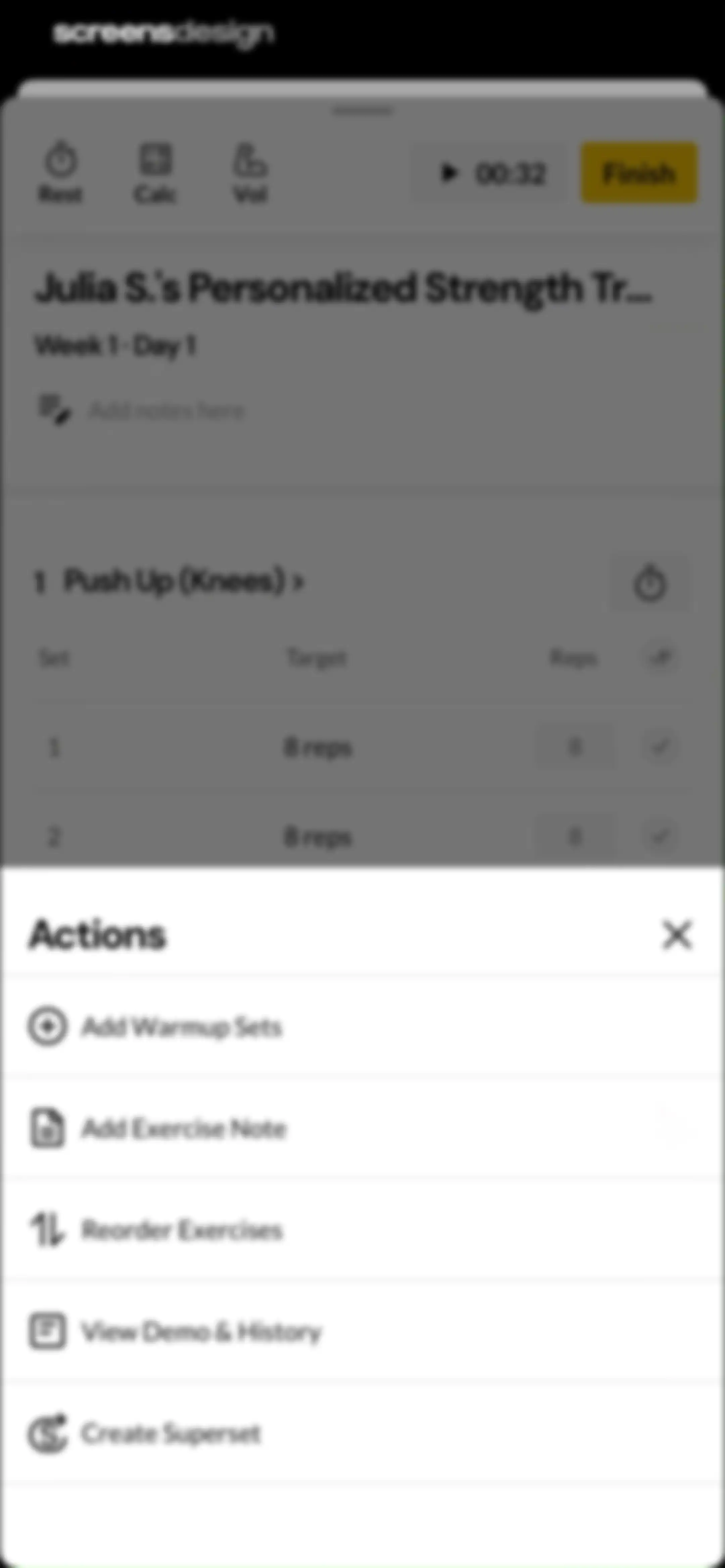 Boostcamp: Workout Programs screen 57
