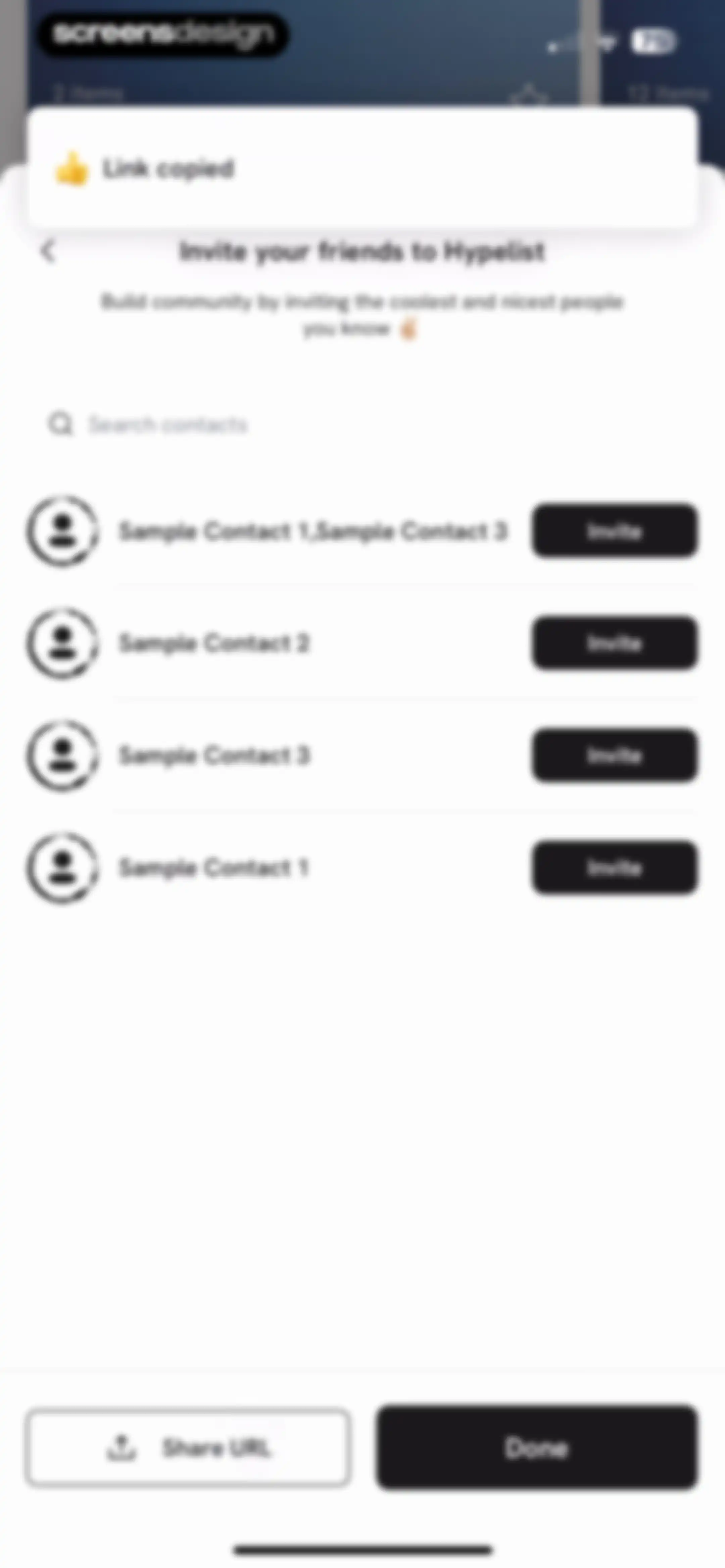 Hypelist: Create & Share Lists screen 72