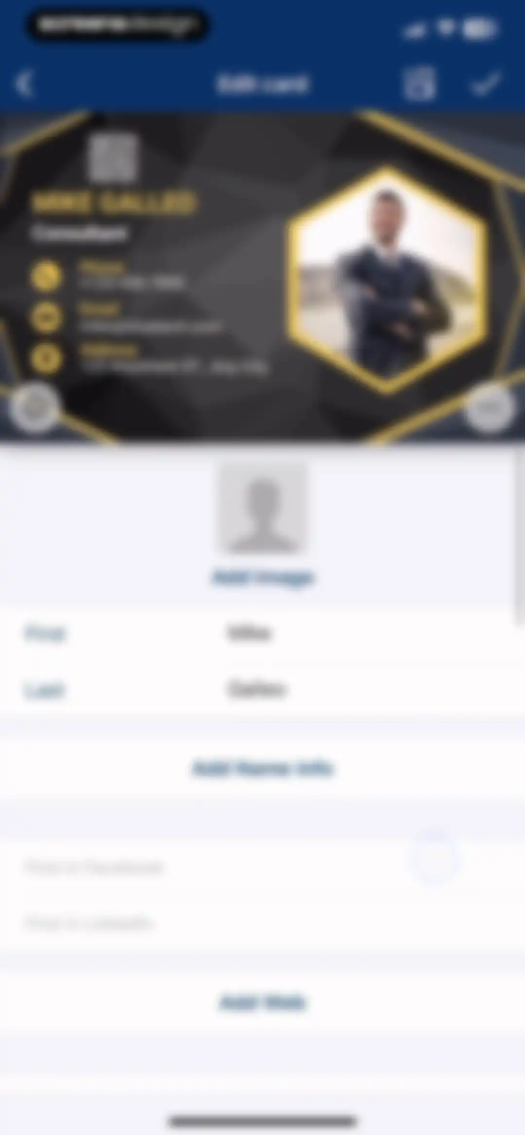 Business Card Reader screen 12
