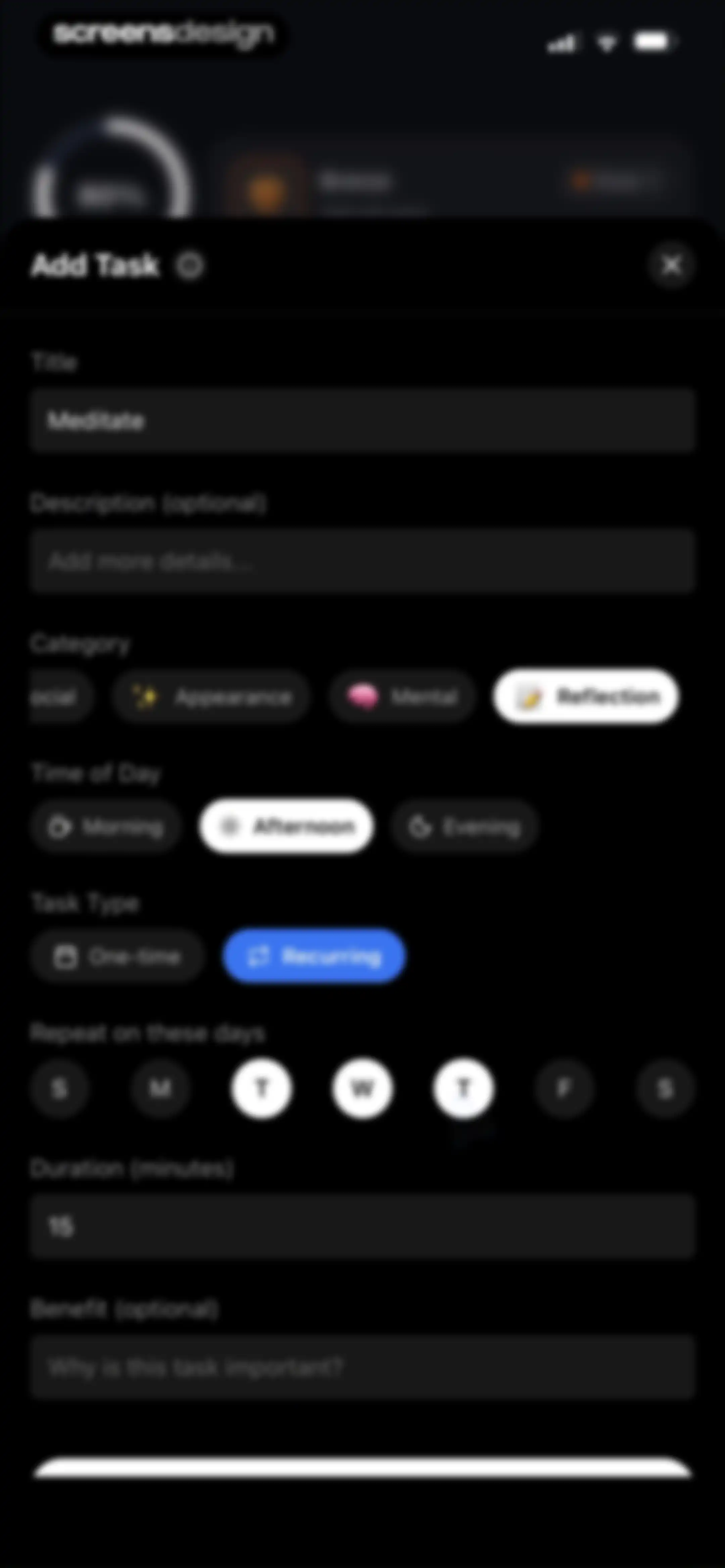 Critique AI: Habit Tracker screen 60