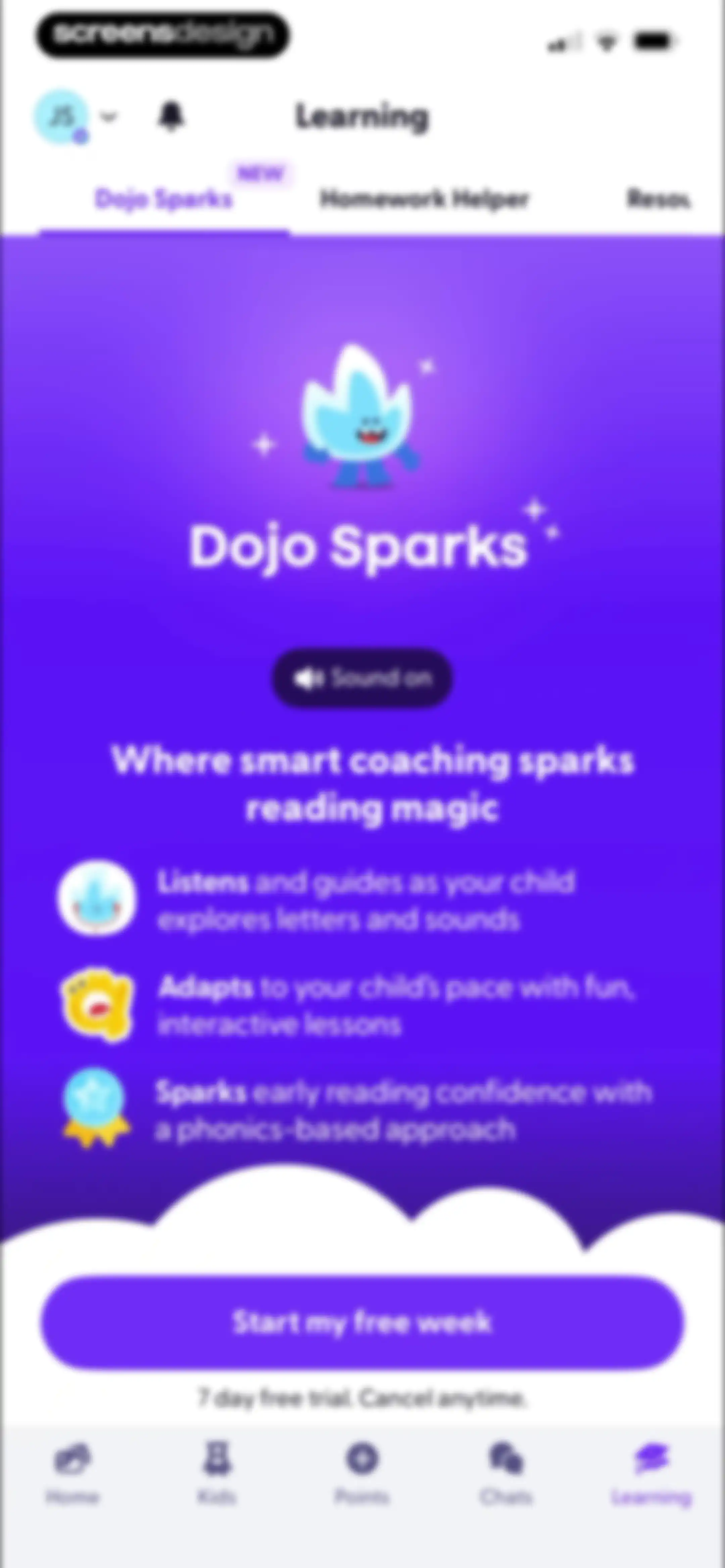 ClassDojo screen 73