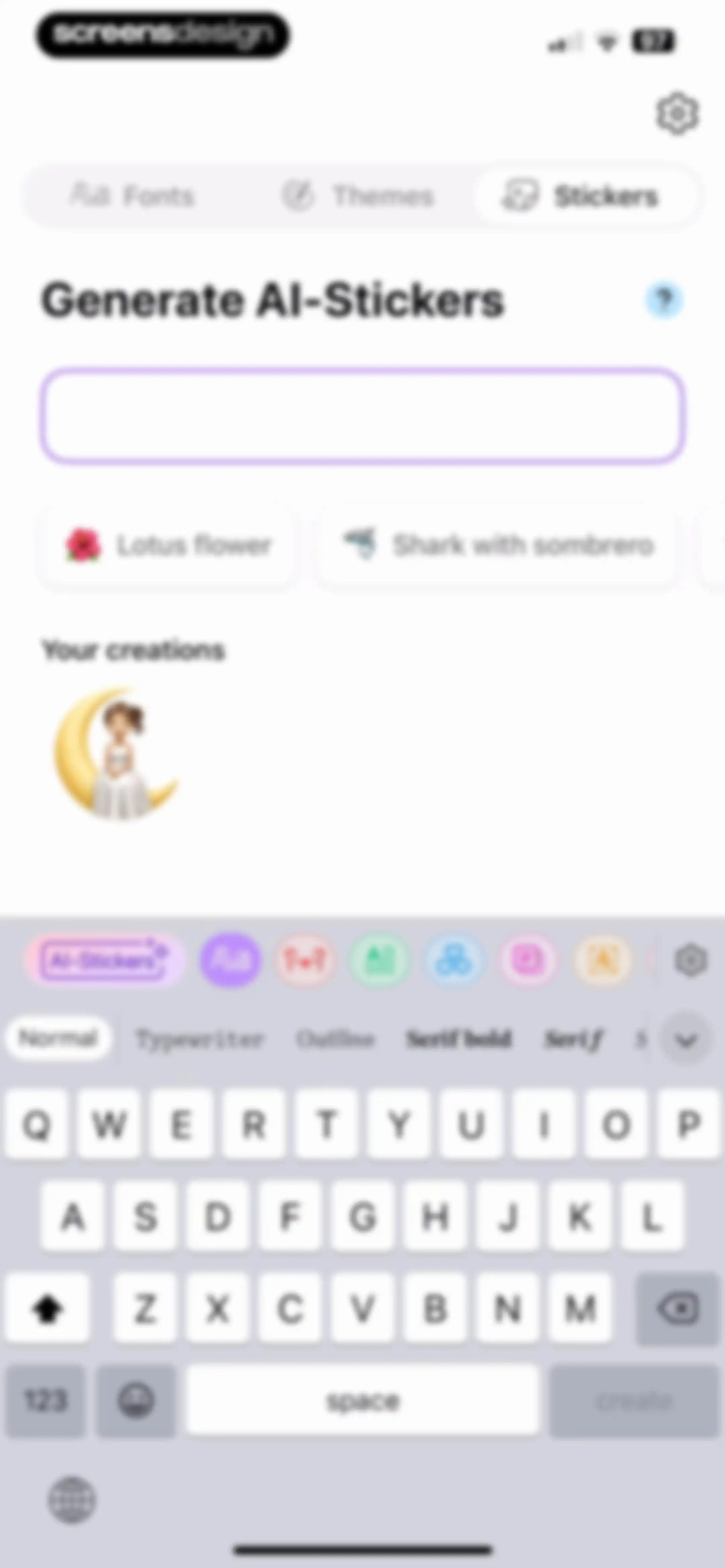 Fonts - AI Stickers screen 23