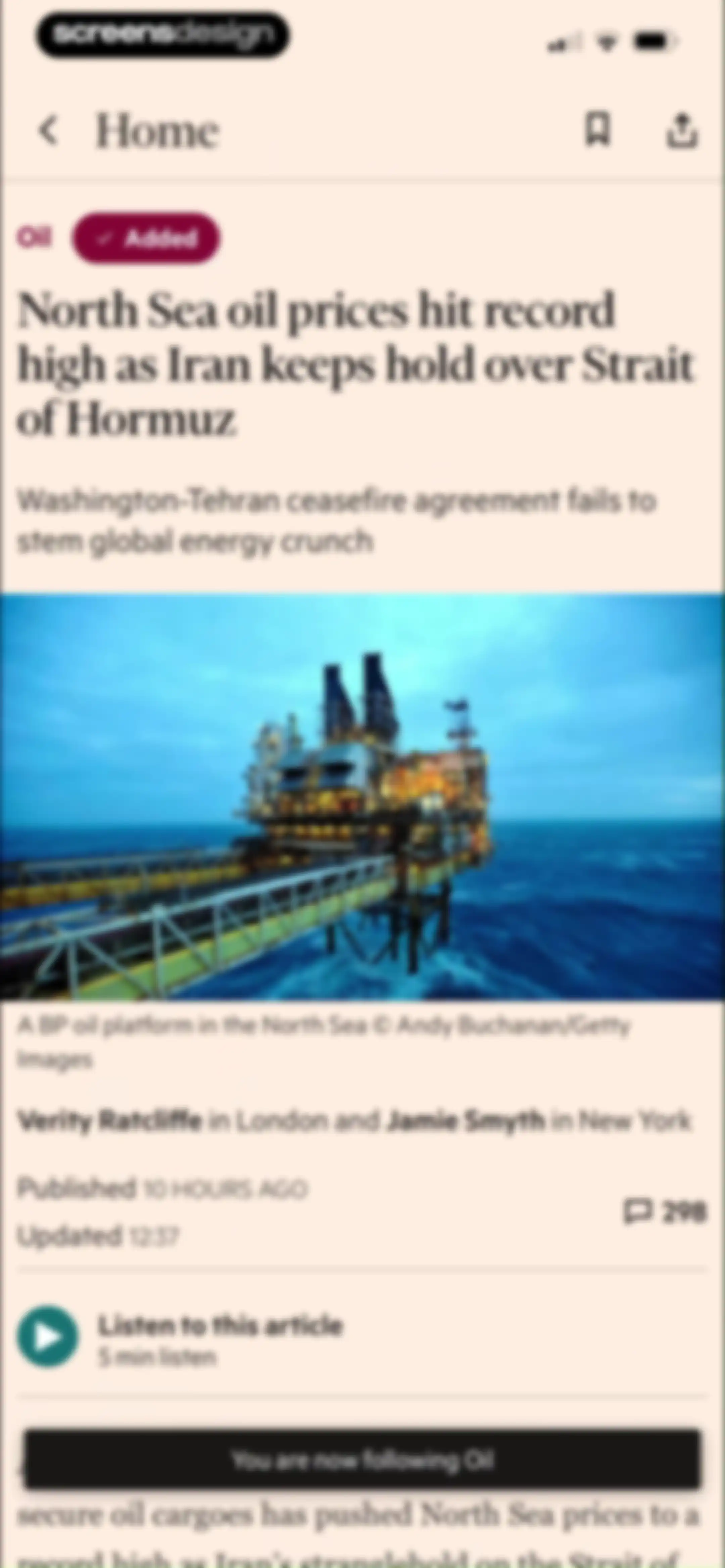 Financial Times: Business News screen 29