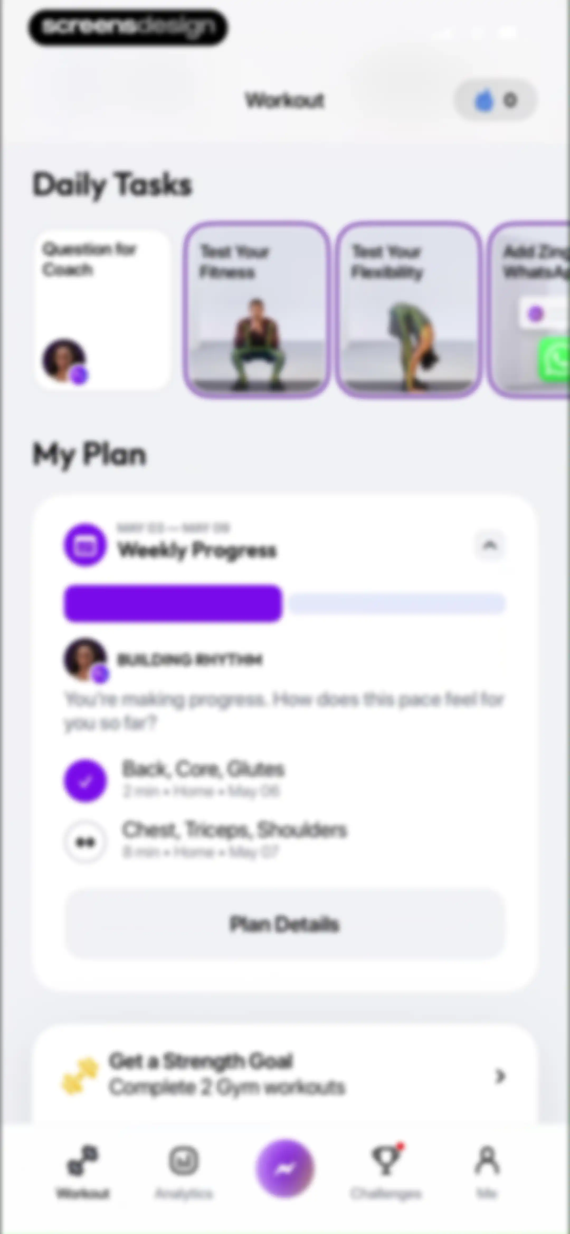 Zing AI: Home & Gym Workouts screen 143
