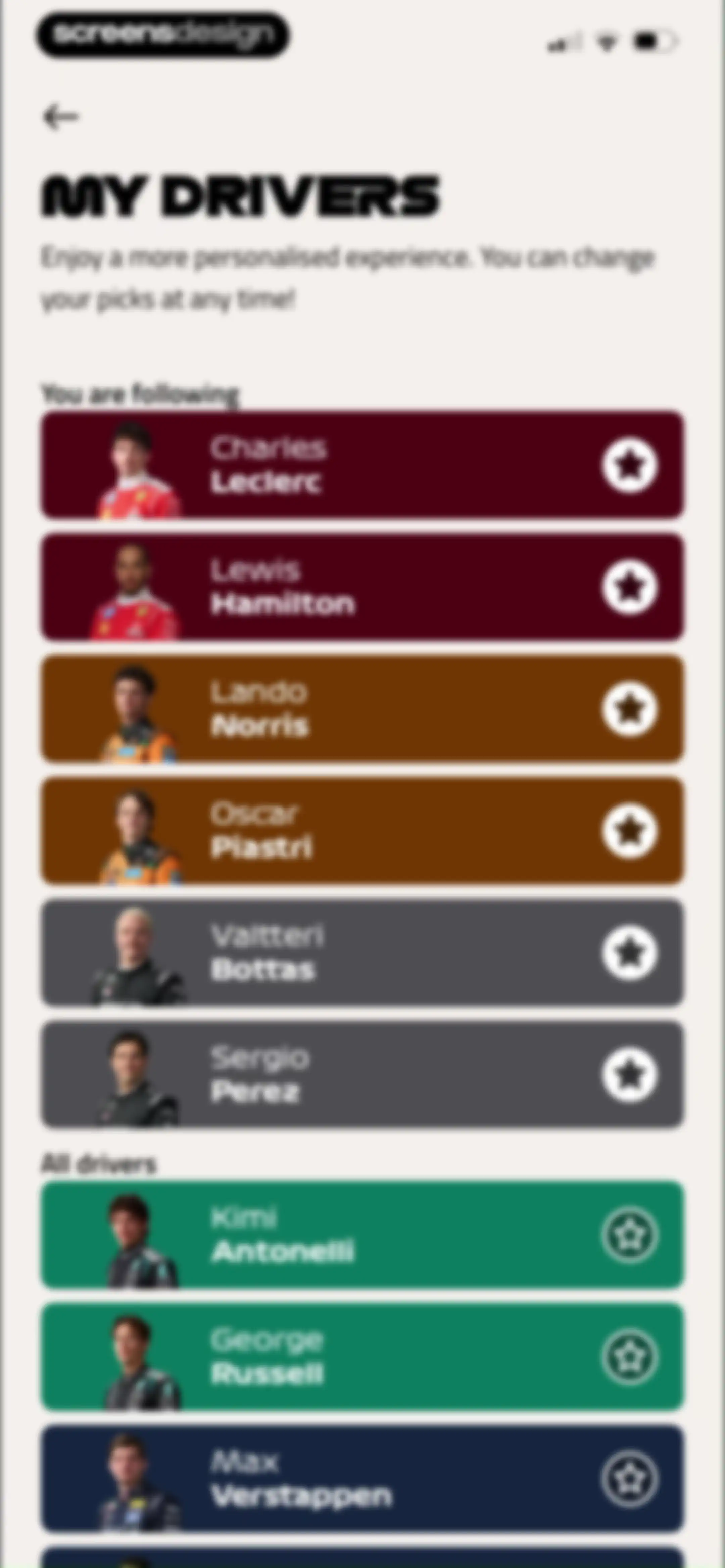 Formula 1® screen 142