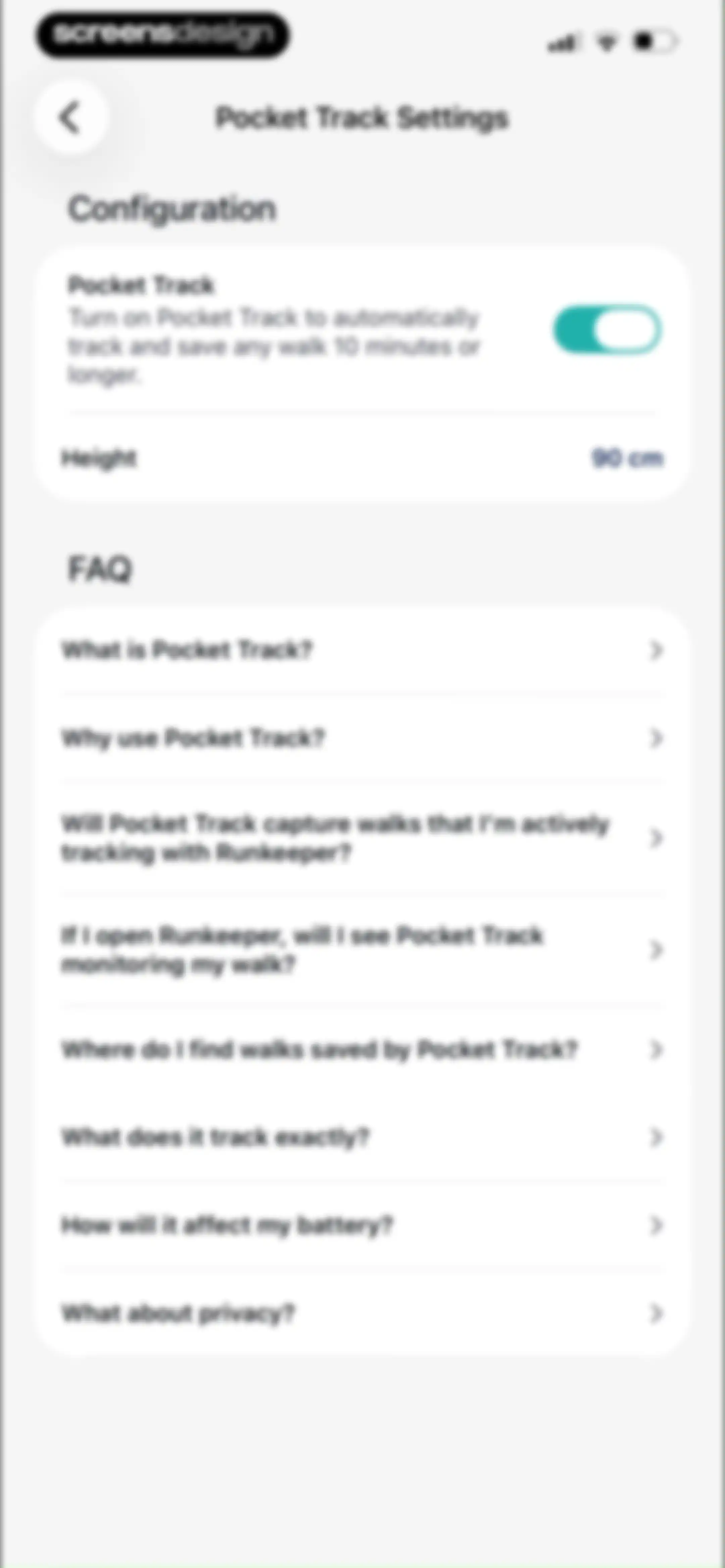 ASICS Runkeeper—Run Tracker screen 38