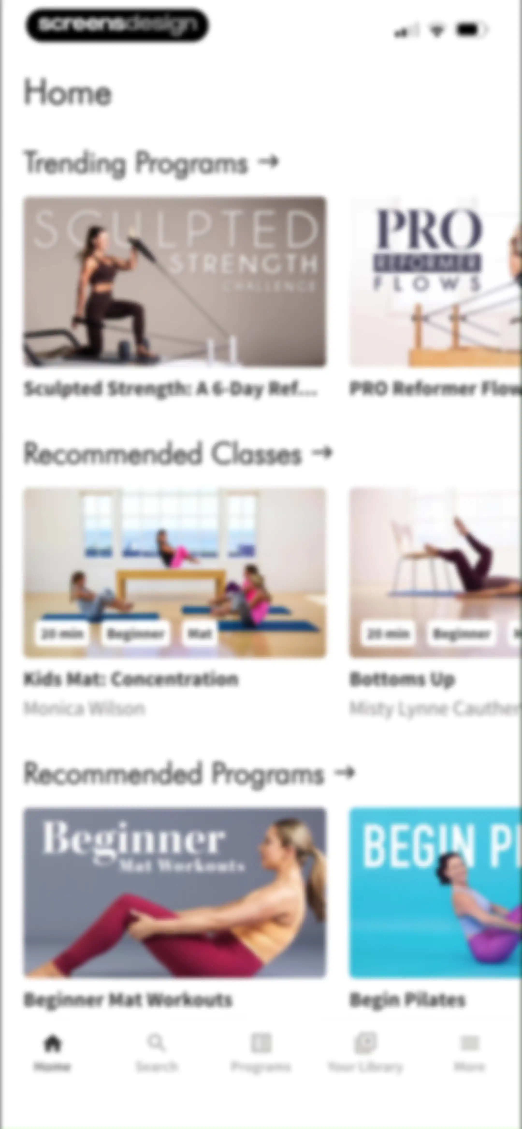 Pilates Anytime | Workouts screen 31