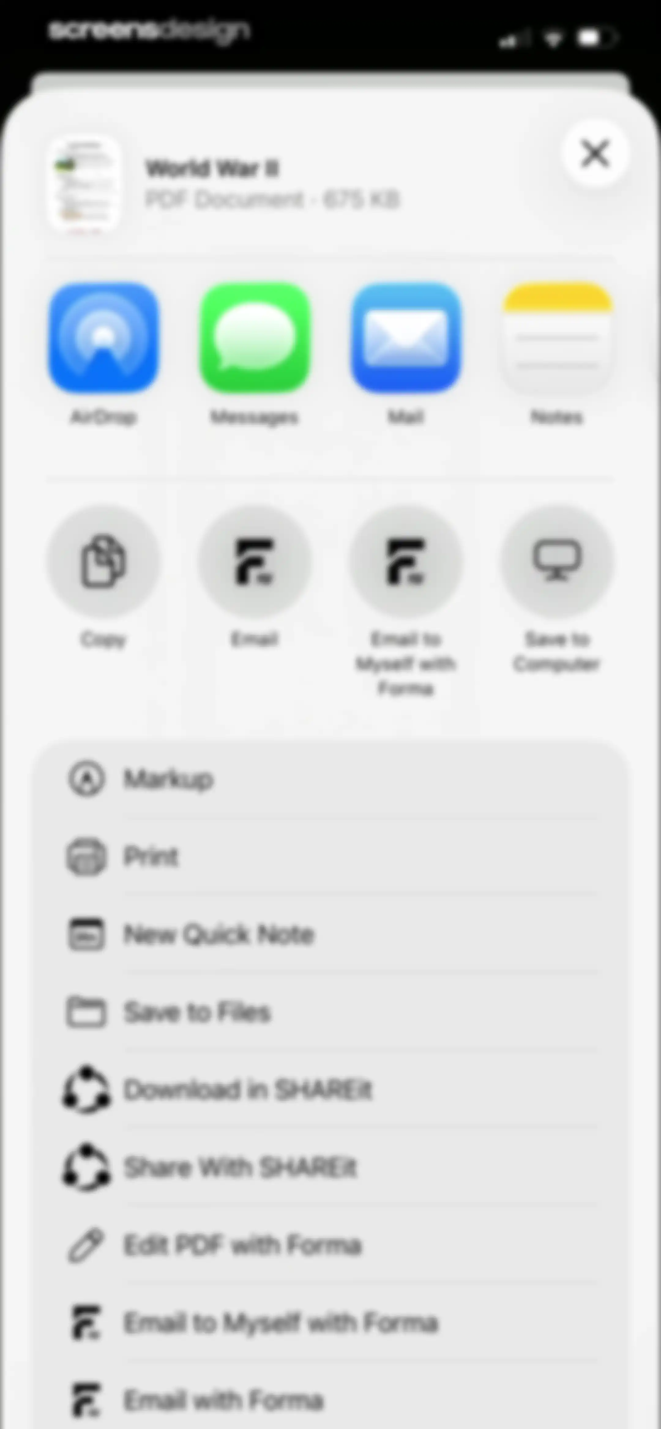 Forma: PDF Document Editor screen 58