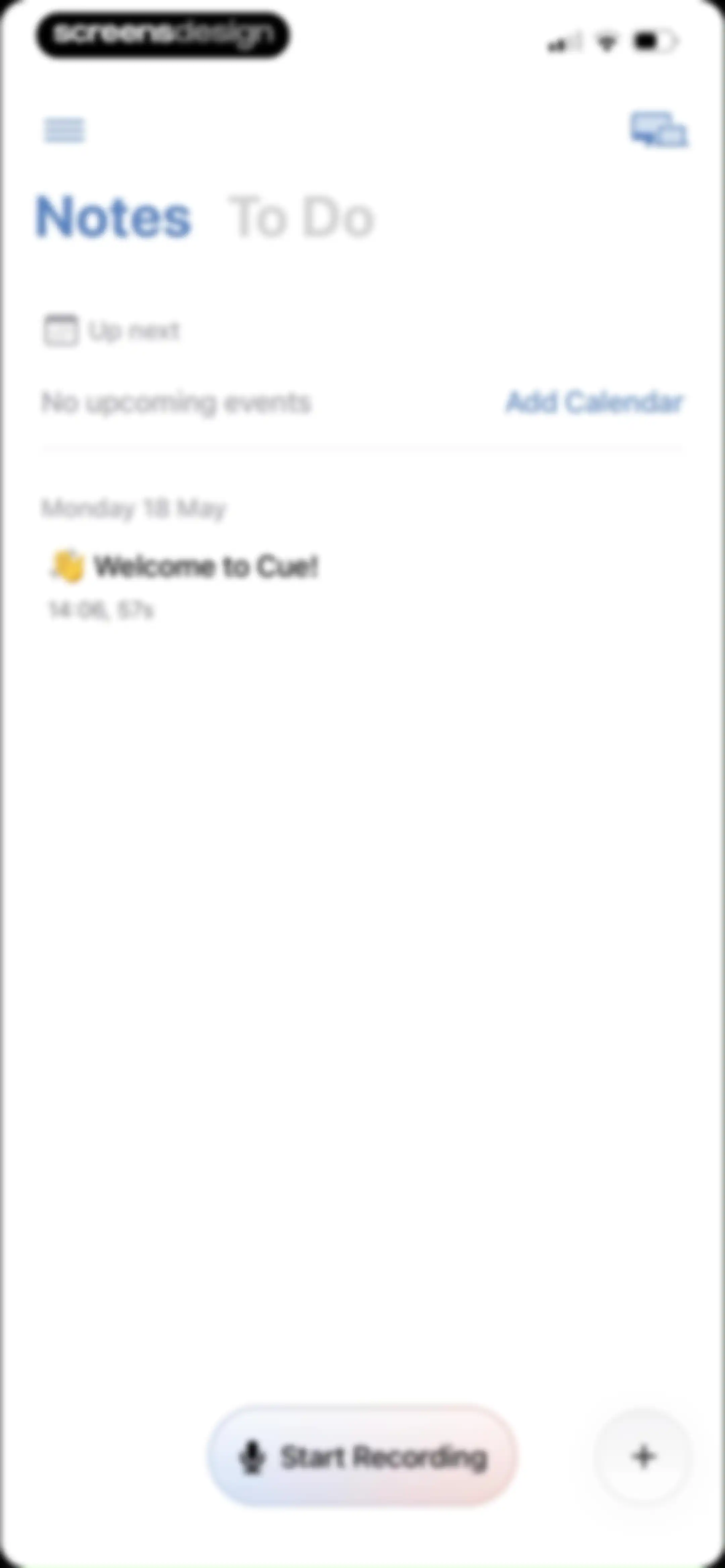 Cue: AI Note Taker & Recorder screen 31